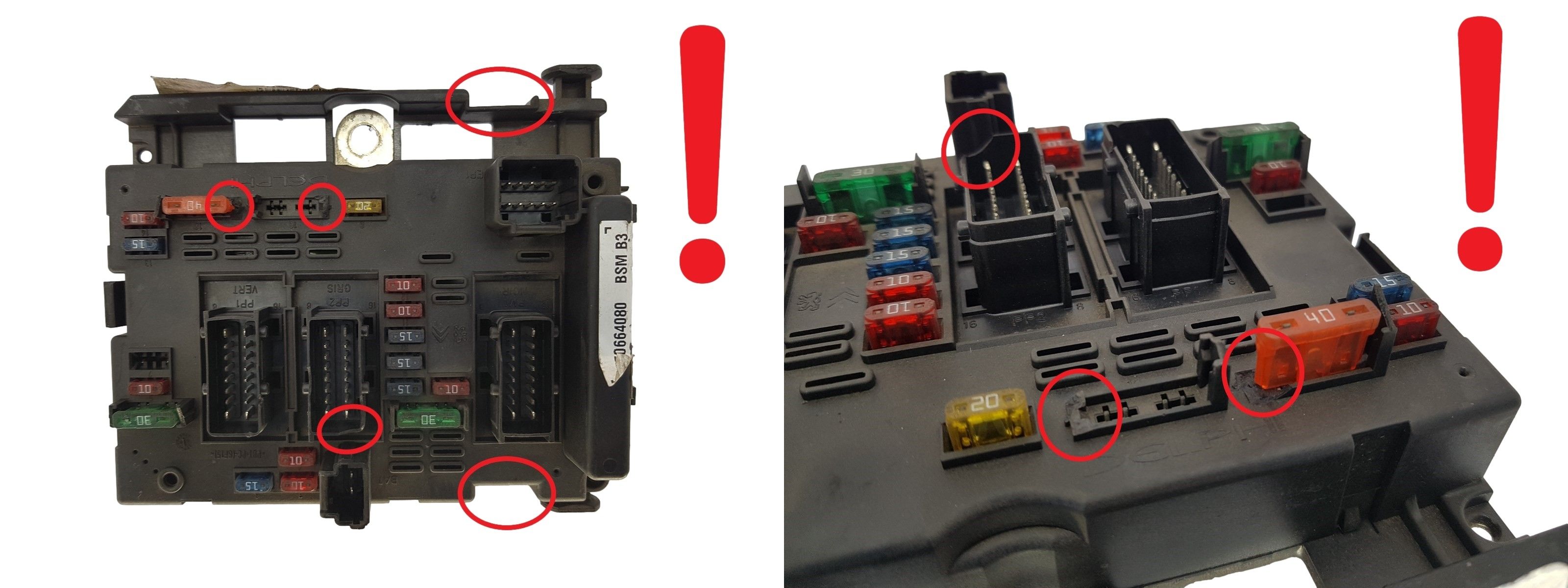 Blok Ovladačů BSM B3 9650664080 PSA Delphi 1377 main product photo