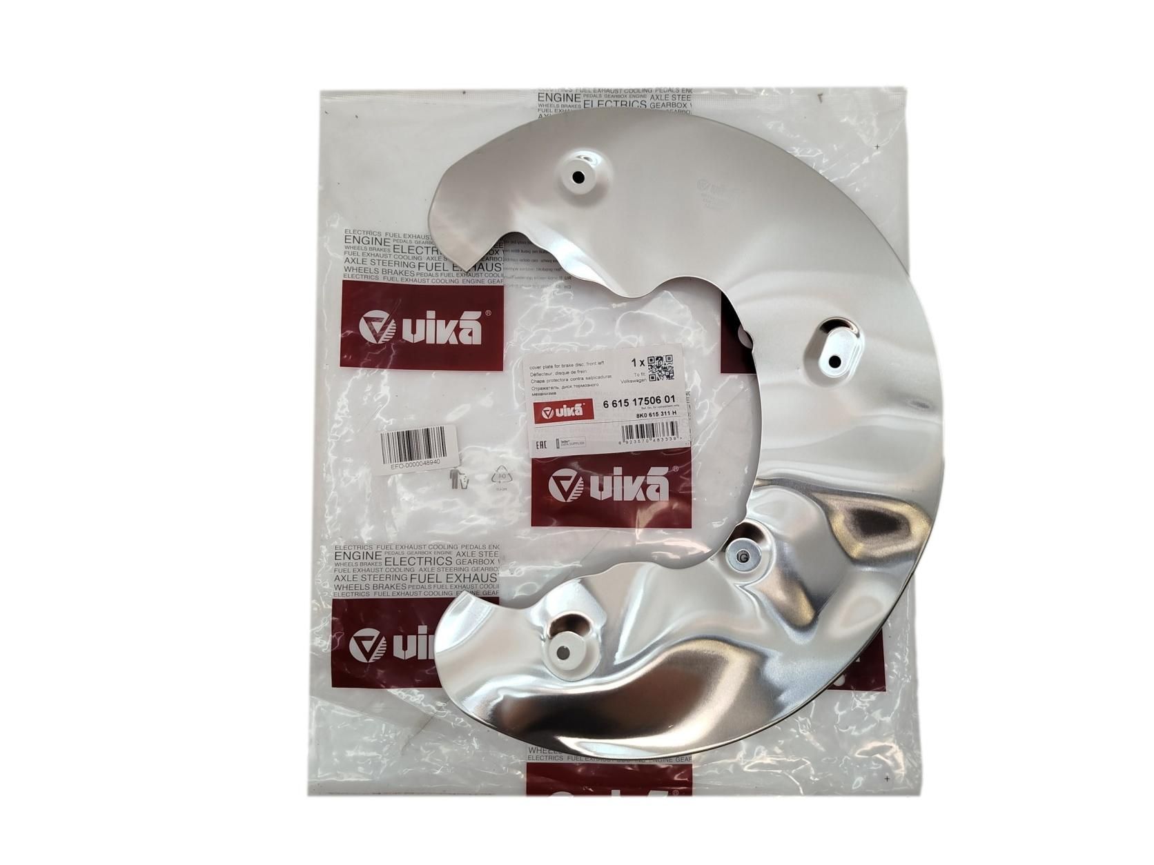 Zadní Ochranný Plech Proti Rozstřikování Pro Audi 8K0615311H 66151750601 Vika main product photo