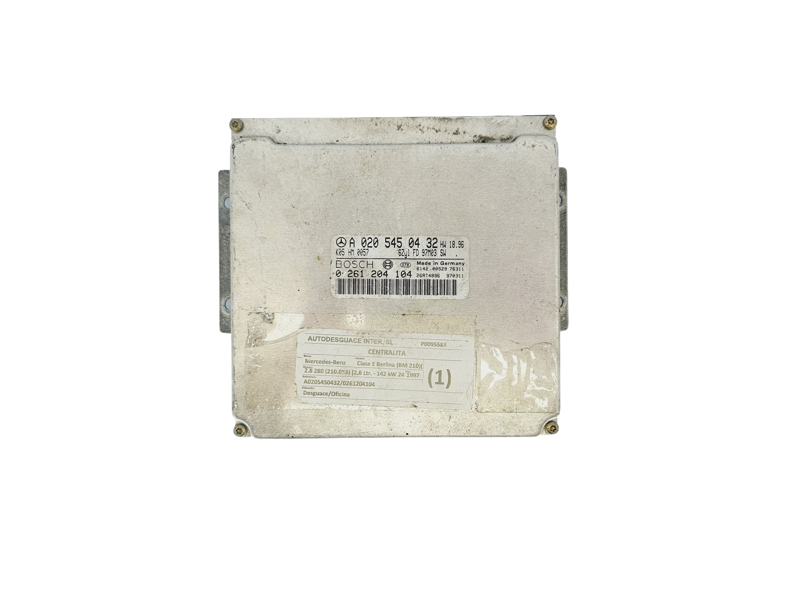 Řídicí Jednotka Motoru Mercedes A0205450432 0261204104 Bosch 34571 main product photo