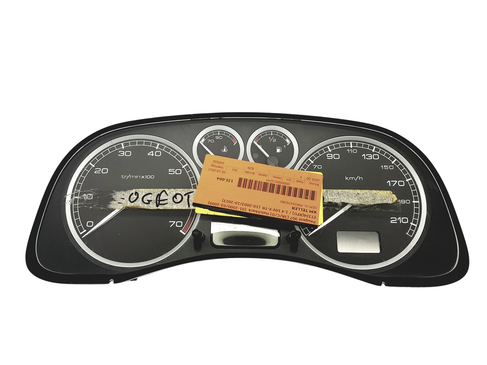 Tachometr Peugeot 307 9655476380 G 00 53263 main product photo