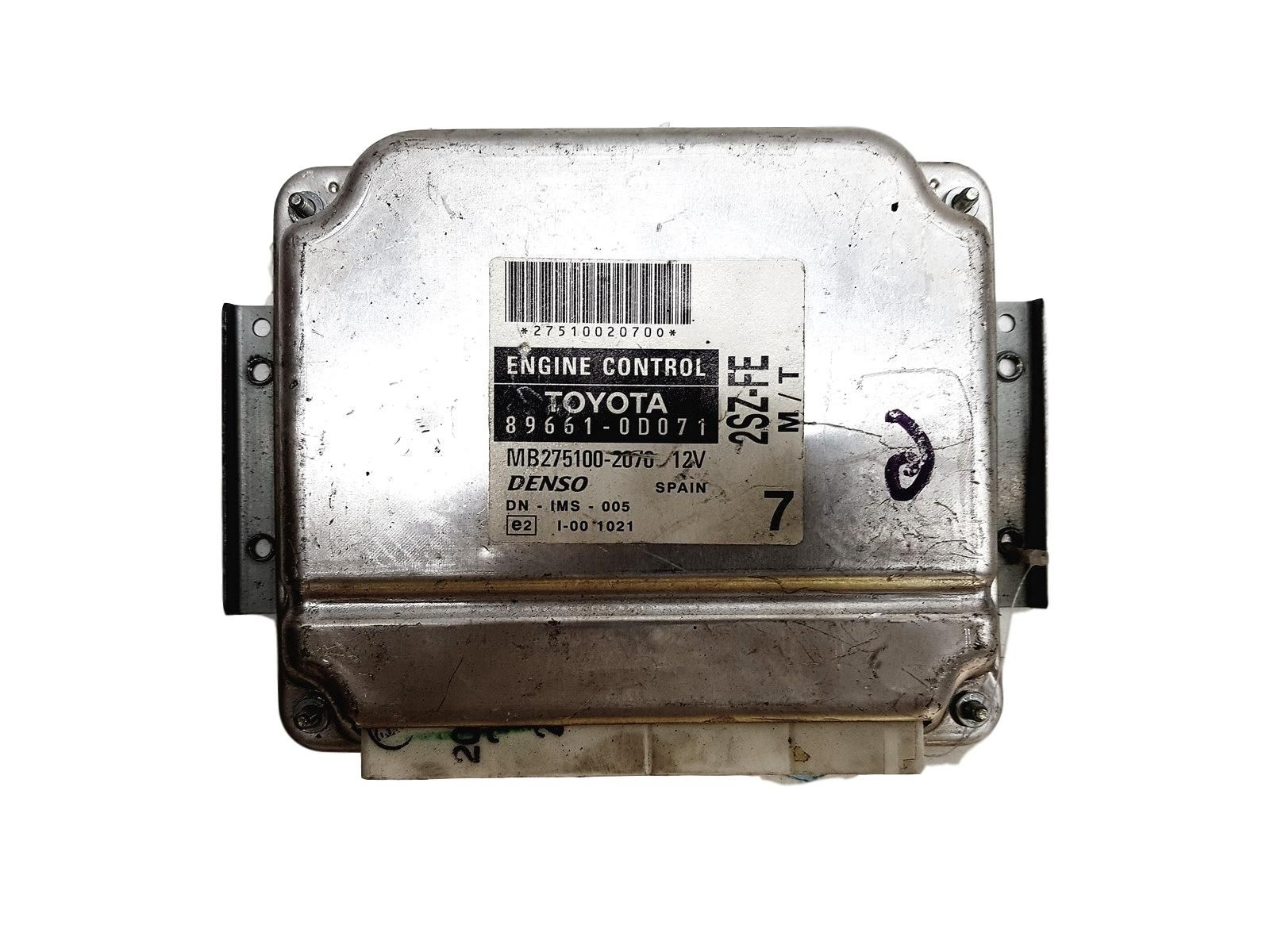 Blok Ovladačů 89661-0D071 MB275100-2070 Toyota Denso 11735 main product photo