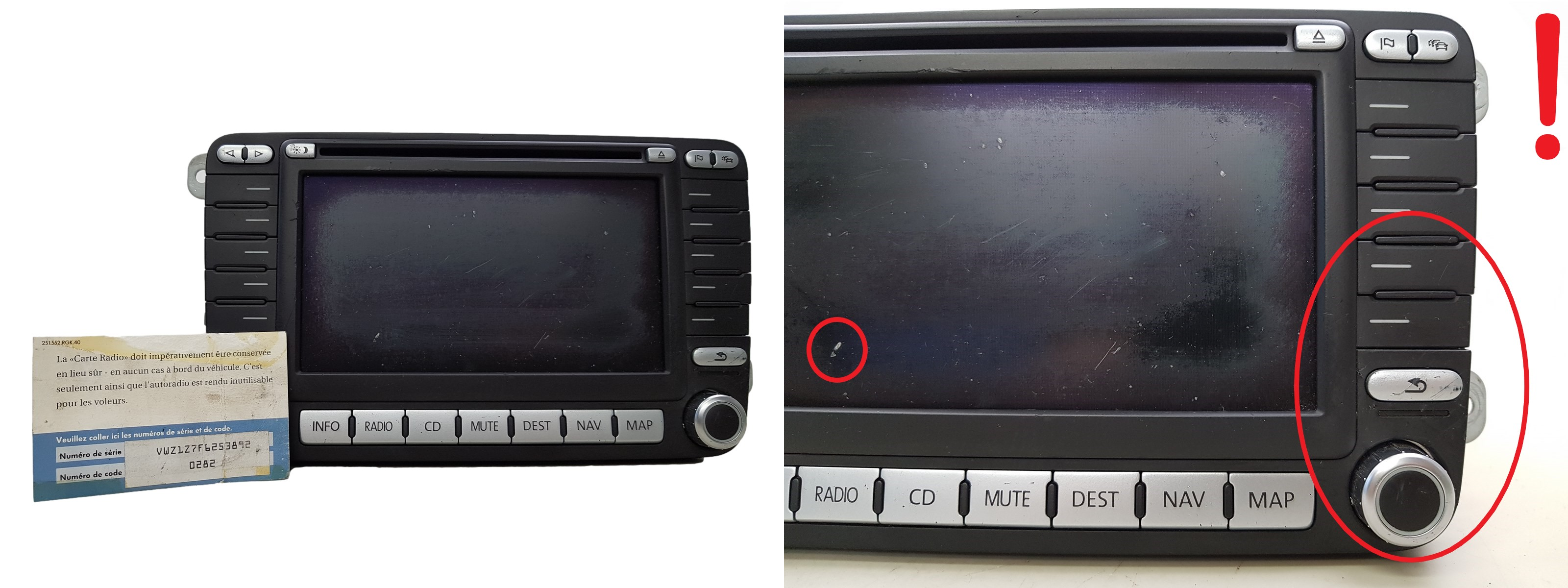 Rádio Cd Navi VW Golf 1K0035198C 7612002071 Blaupunkt 0282 main product photo