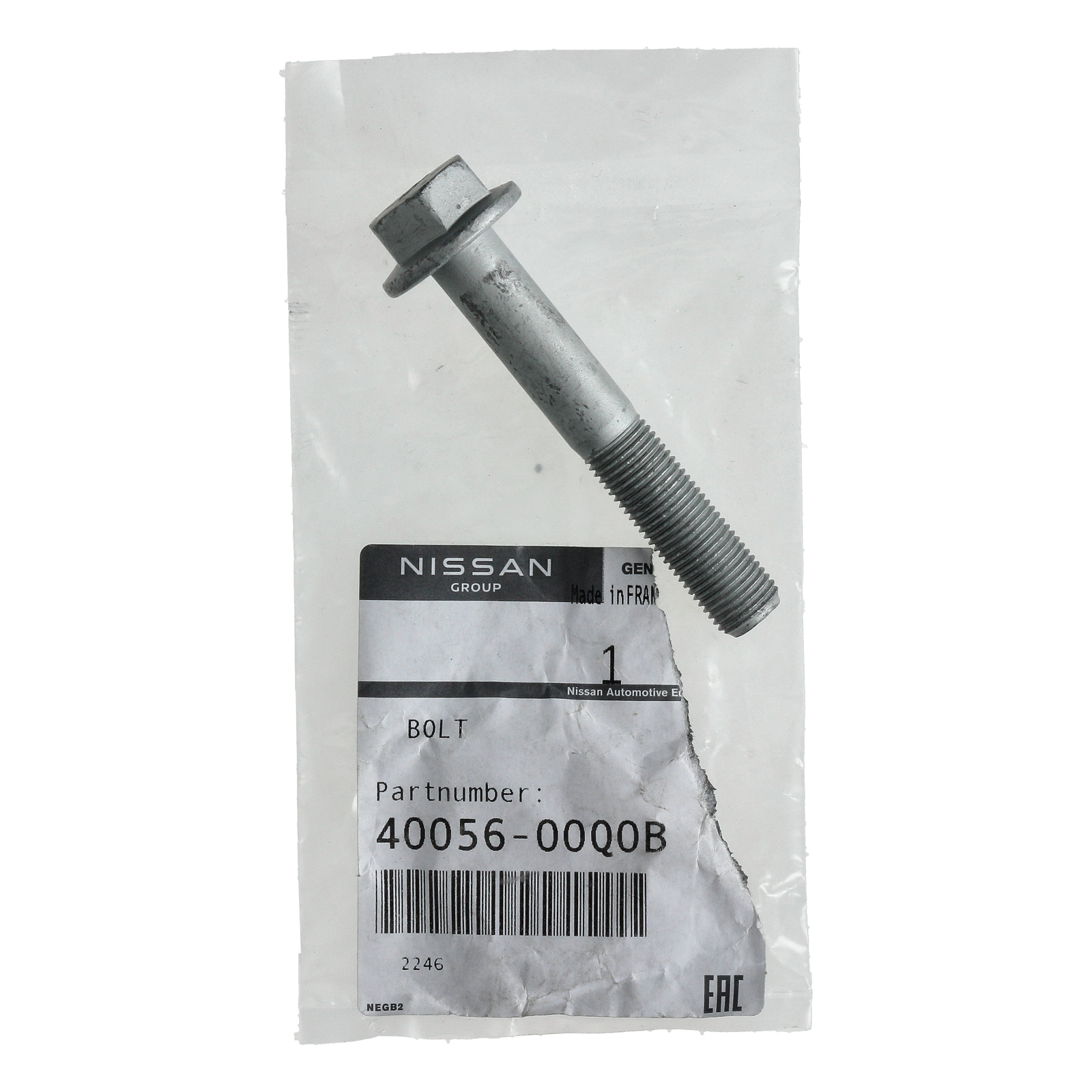 Šroub Nový originál 4005600Q0B Renault Nissan main product photo