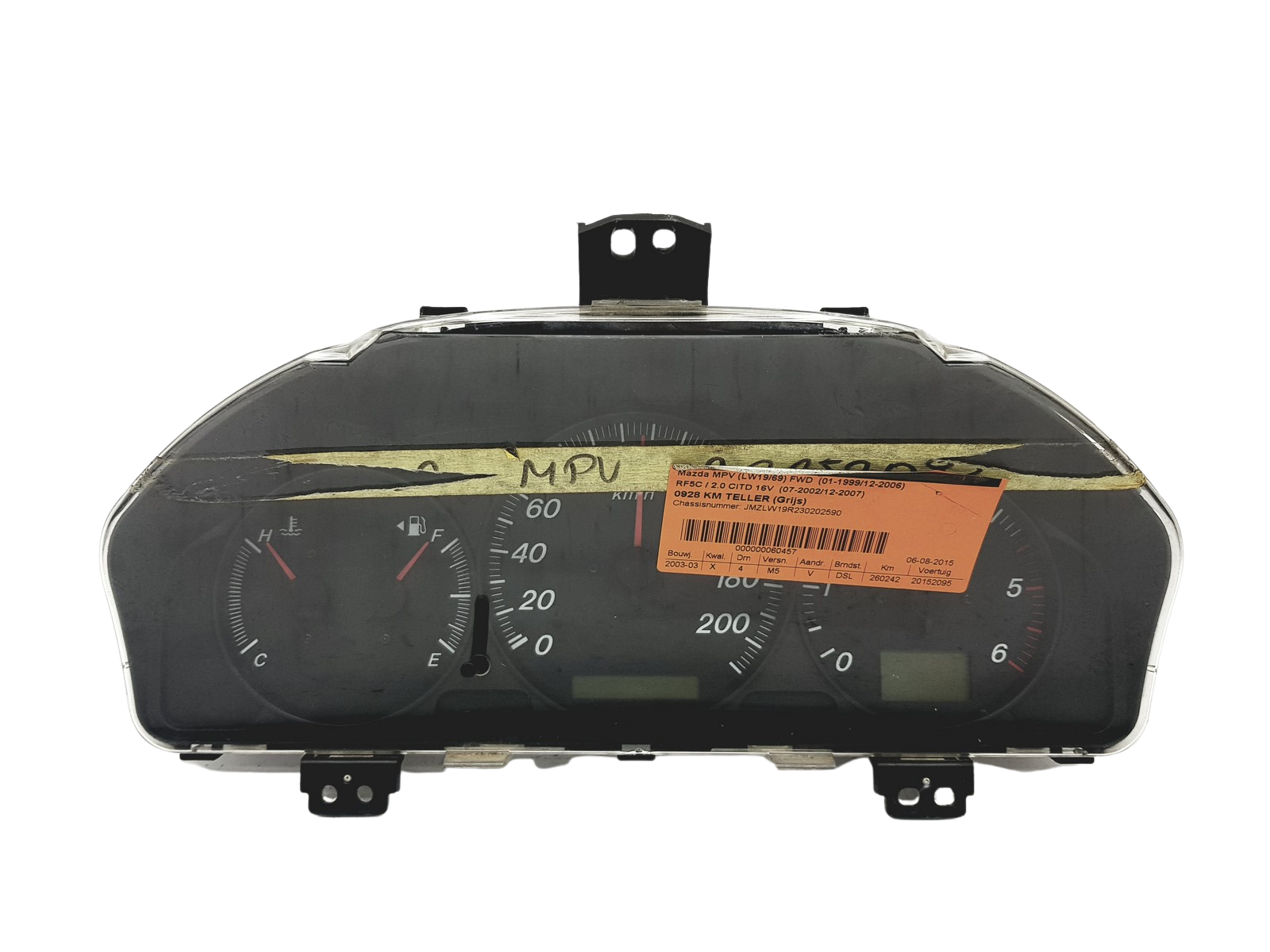 Otáčkoměr Mazda MPV LD6355430 1575110-7500 53118 main product photo