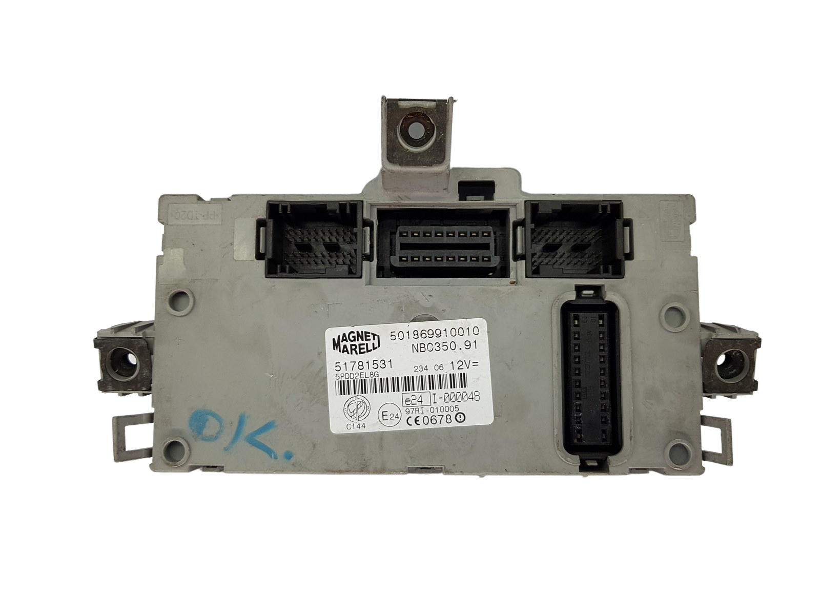 Blok Ovladačů BSI Fiat 51781531 501869910010 NBC350.91 Magneti Marelli 19900 main product photo