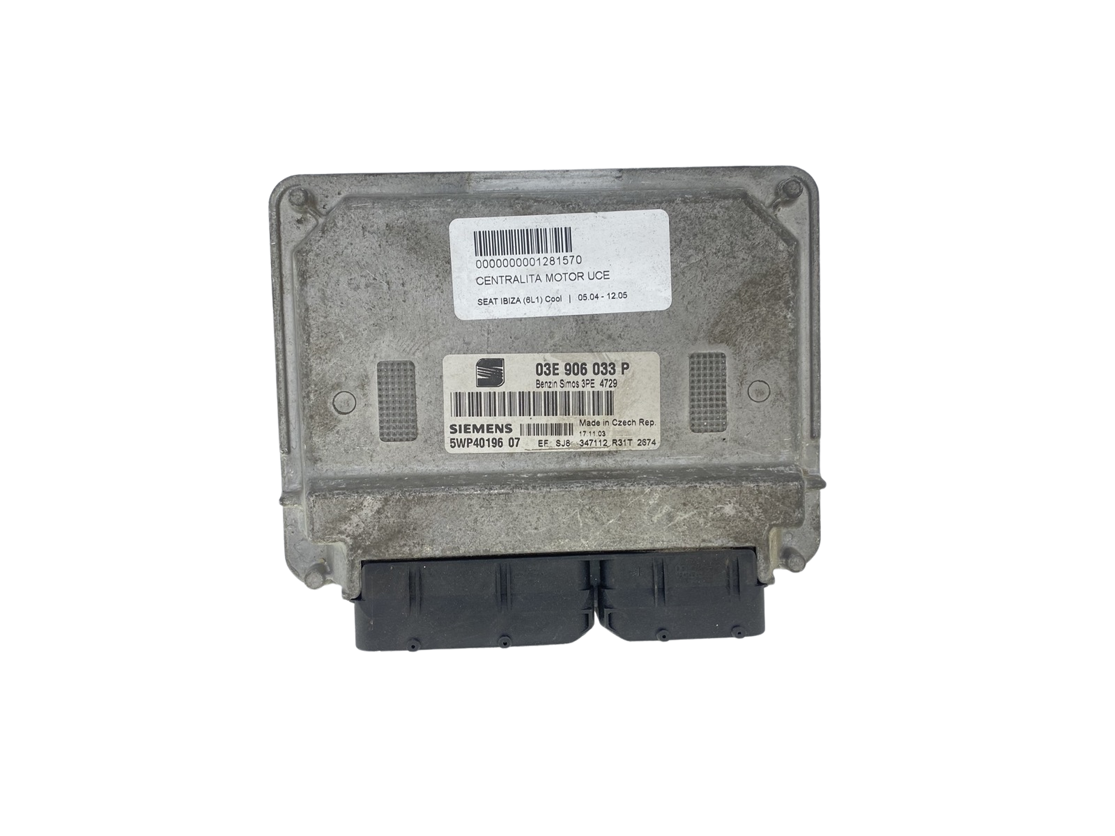 Blok Ovladačů 03E906033P 5WP40196 07 Seat Siemens 60481 main product photo