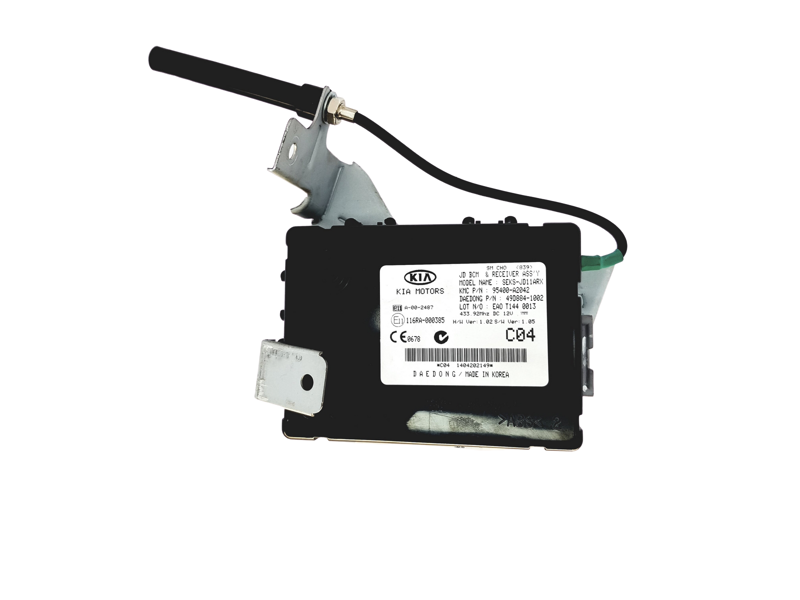 Blok Ovladačů BCM 95400-A2042 116RA-000385 KIA main product photo