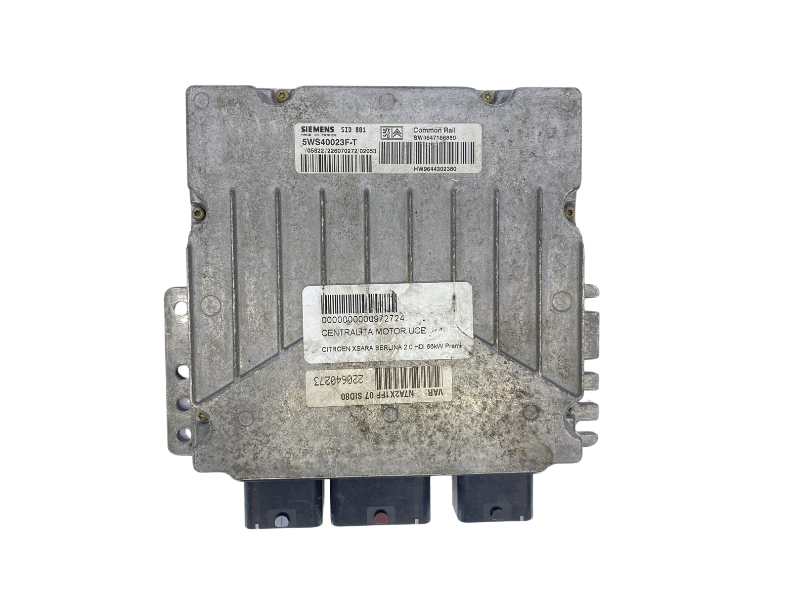 Blok Ovladačů 5WS40023F-T 9647166880 9644302380 PSA Siemens 63377 main product photo