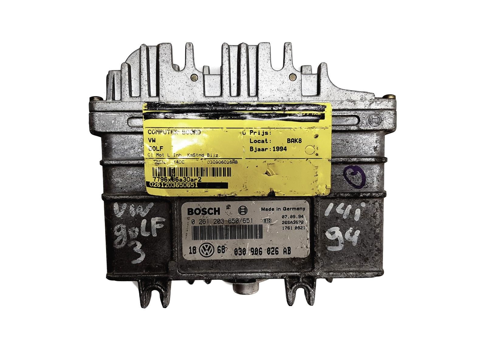 Blok Ovladačů 0261203650 030906026AB Volkswagen Bosch 11149 main product photo