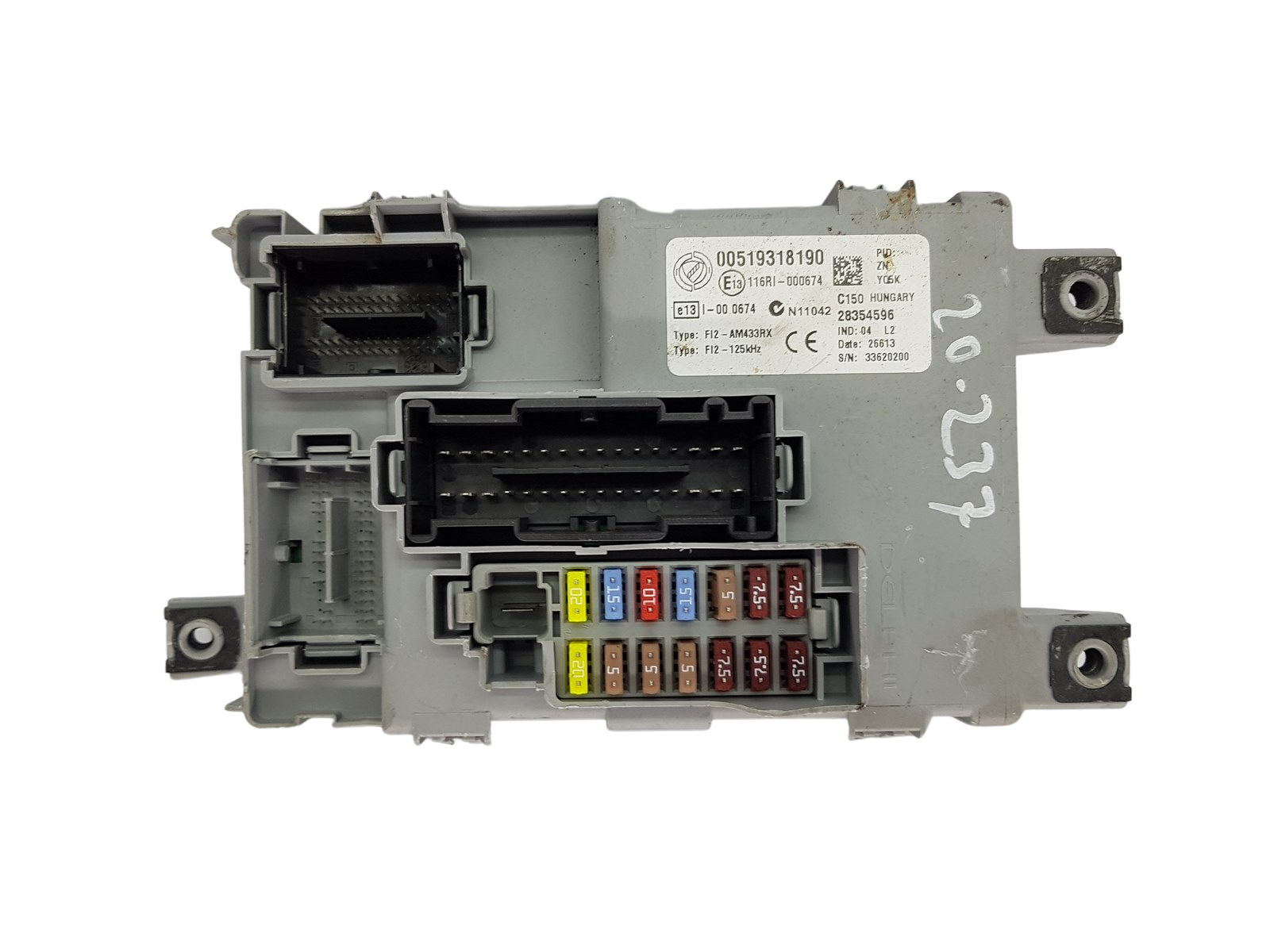Blok Ovladačů BSI Fiat 00519318190 28354596 Delphi main product photo