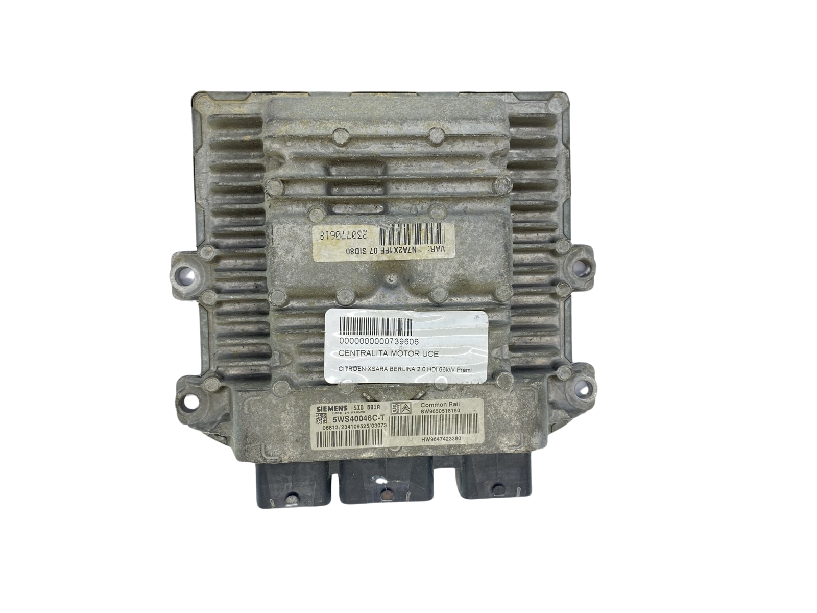 Blok Ovladačů 5WS40046C-T 9650518180 9647423380 PSA Siemens 61938 main product photo