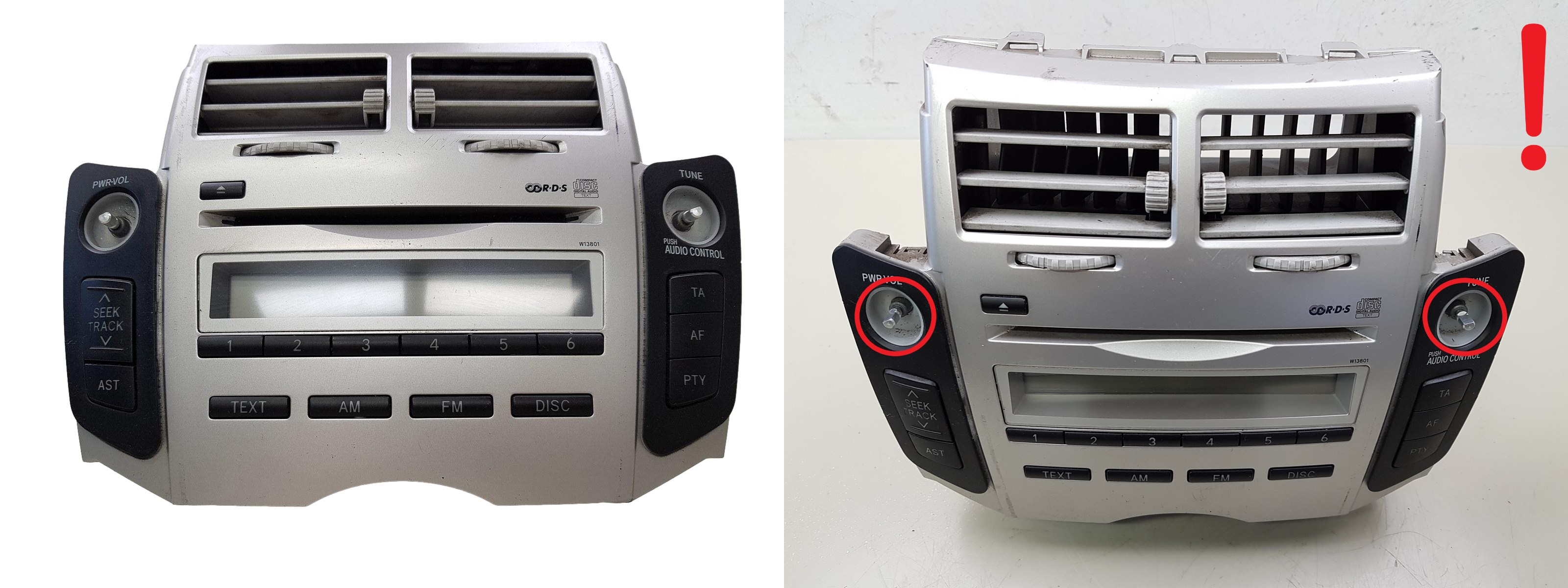 Rádio Cd Toyota Yaris 86120-0D200 W13801 4 main product photo