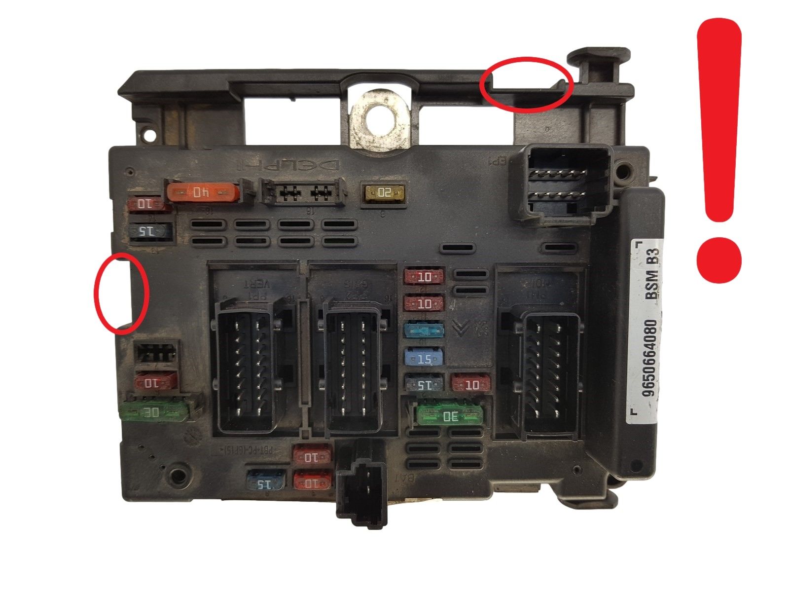 Blok Ovladačů BSM B3 9650664080 PSA Delphi 1232 main product photo