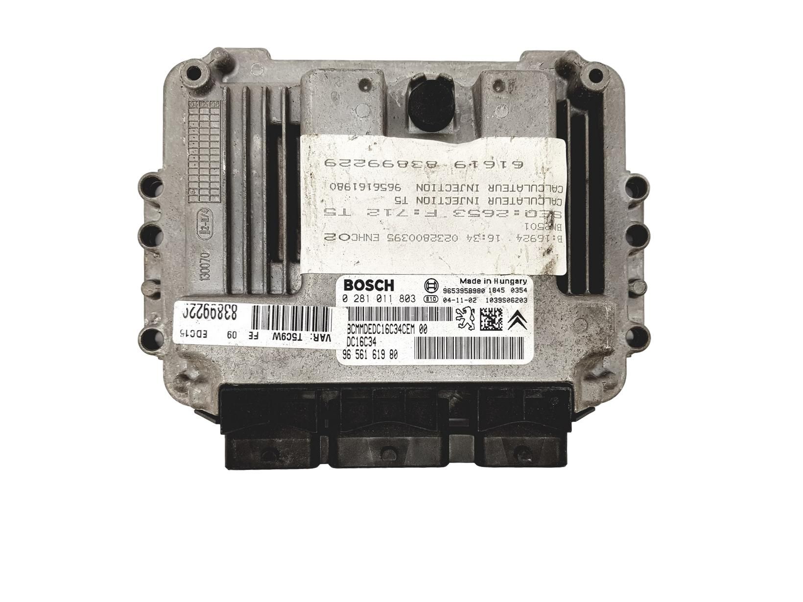 Blok Ovladačů 0281011803 9656161980 9653958980 PSA Bosch 13965 main product photo