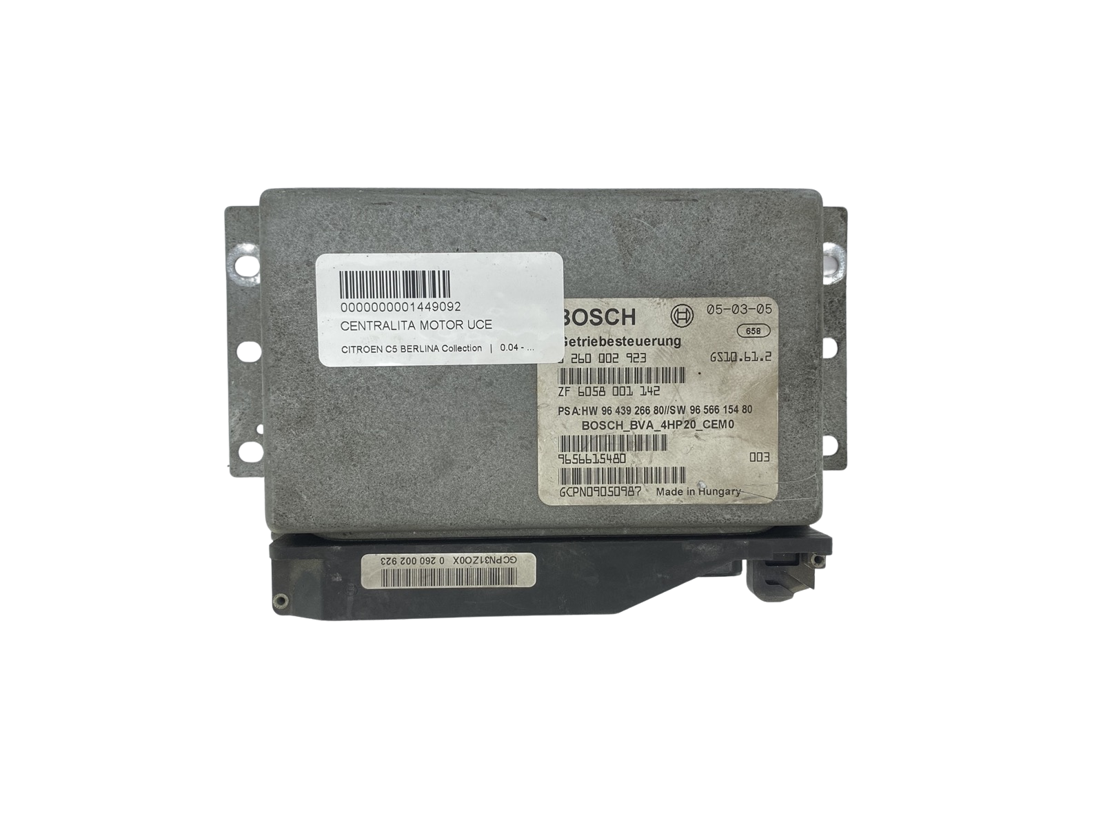 Blok Ovladačů 9643926680 9656615480 0260002923 PSA Bosch 59590 main product photo