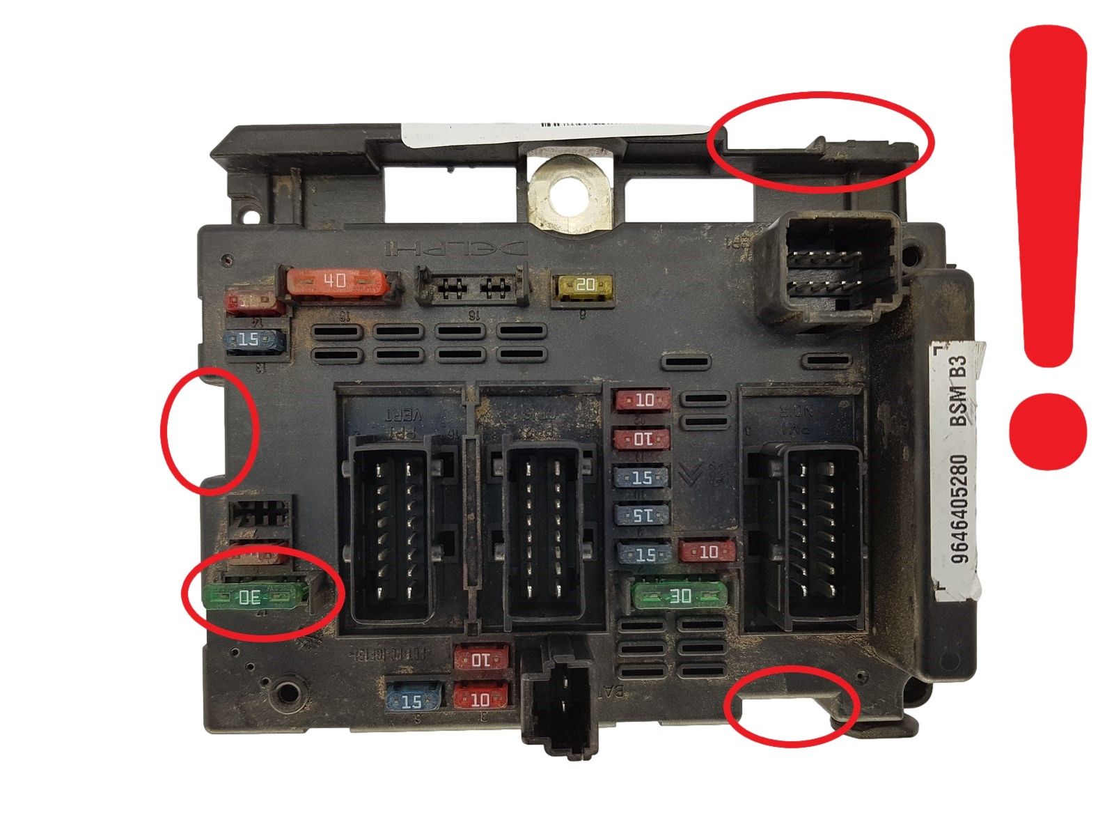 Blok Ovladačů BSM B3 9646405280 PSA Delphi 1285 main product photo