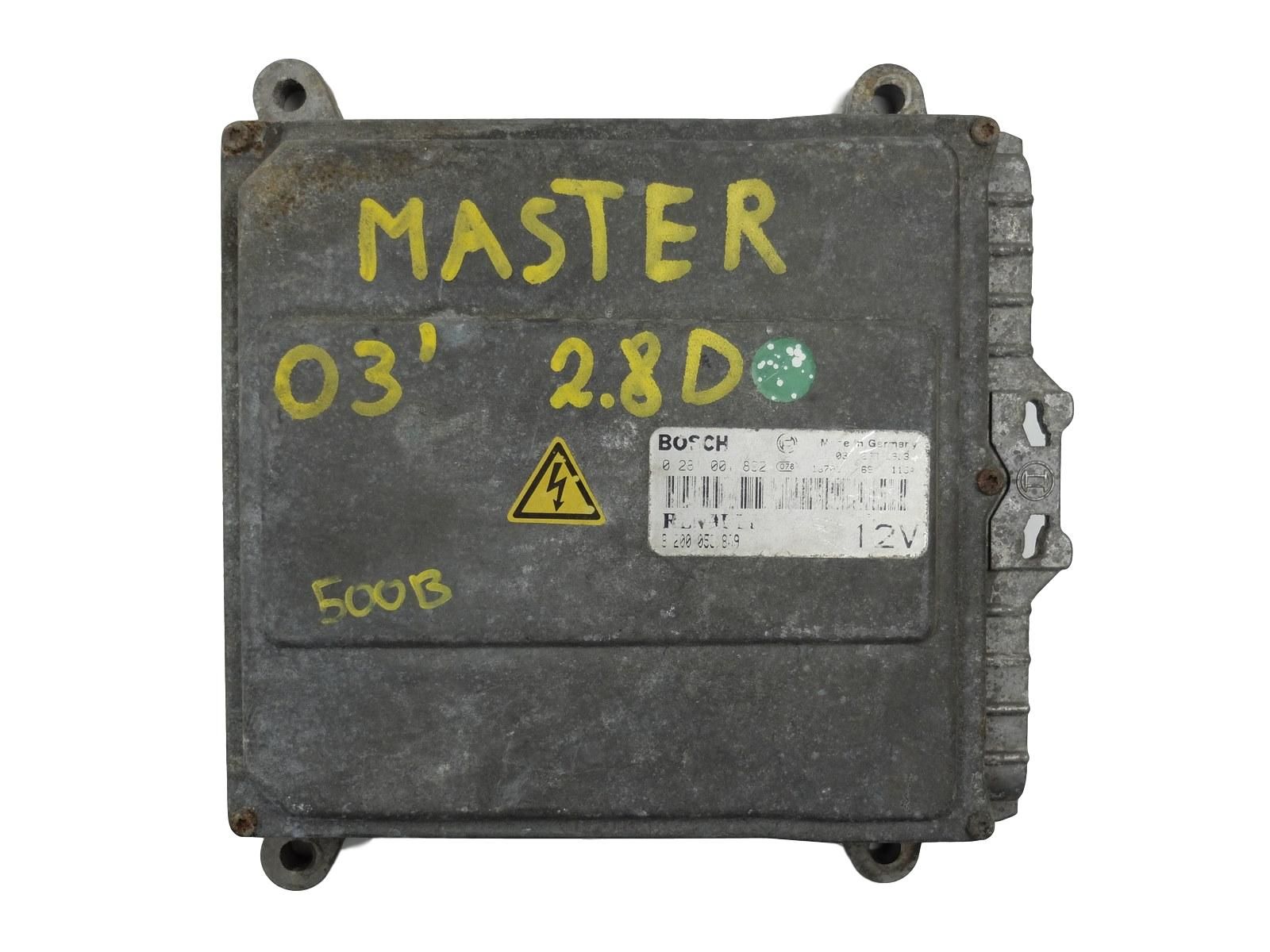 Řídicí Jednotka Motoru 8200053809 0281001892 Master II 2,8 Renault main product photo