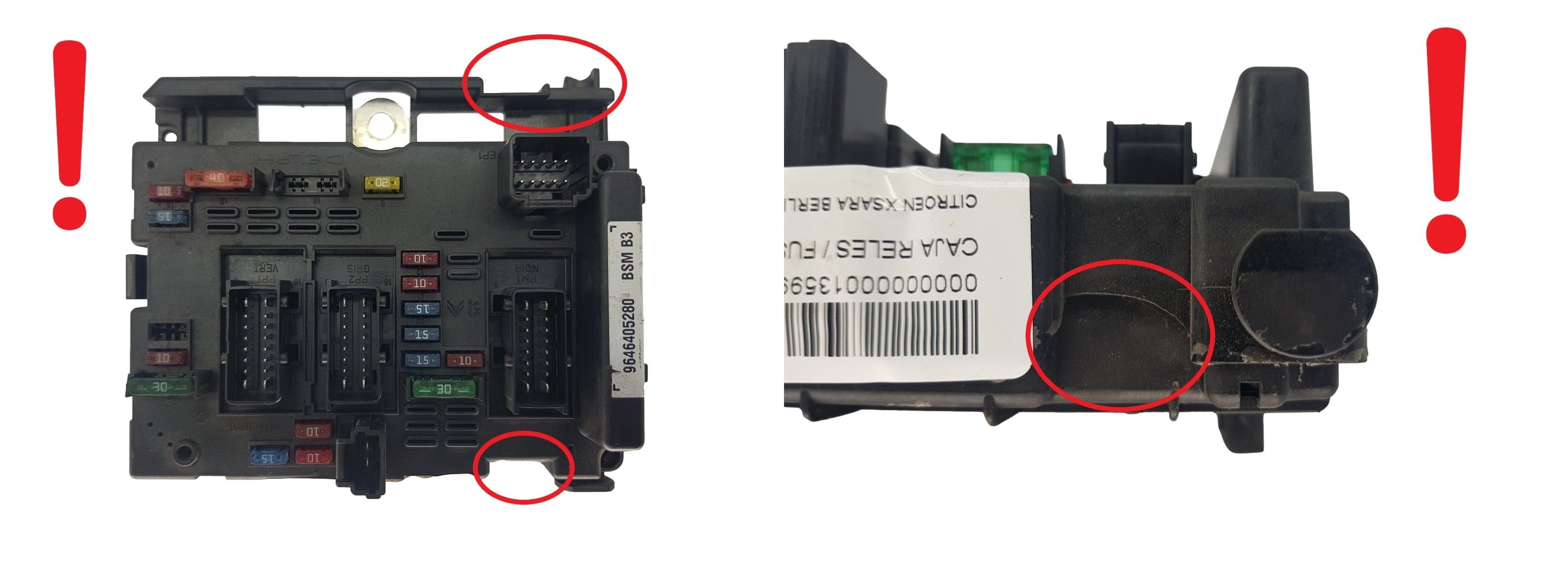 Blok Ovladačů BSM B3 9646405280 PSA Delphi 1763 main product photo