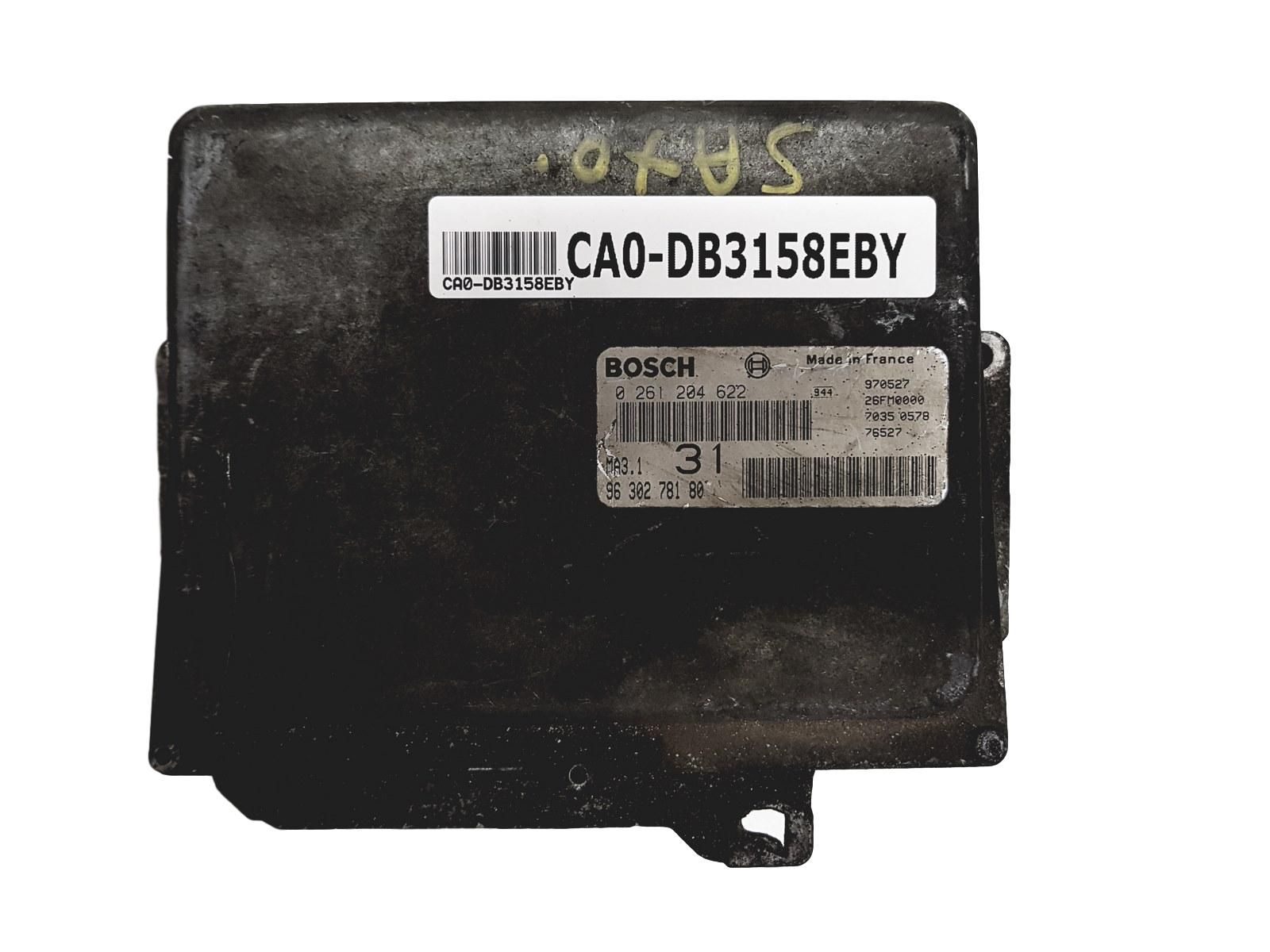 Blok Ovladačů 0261204622 9630278180 26FM0000 MA3.1 PSA Bosch 3158 main product photo