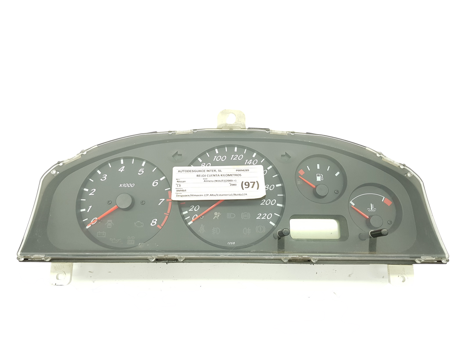 Otáčkoměr Nissan Almera BM464 26842 main product photo