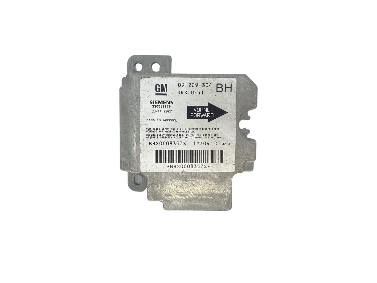 Blok Ovladačů 09229304 BH 5WK4 2927 Opel Siemens main product photo
