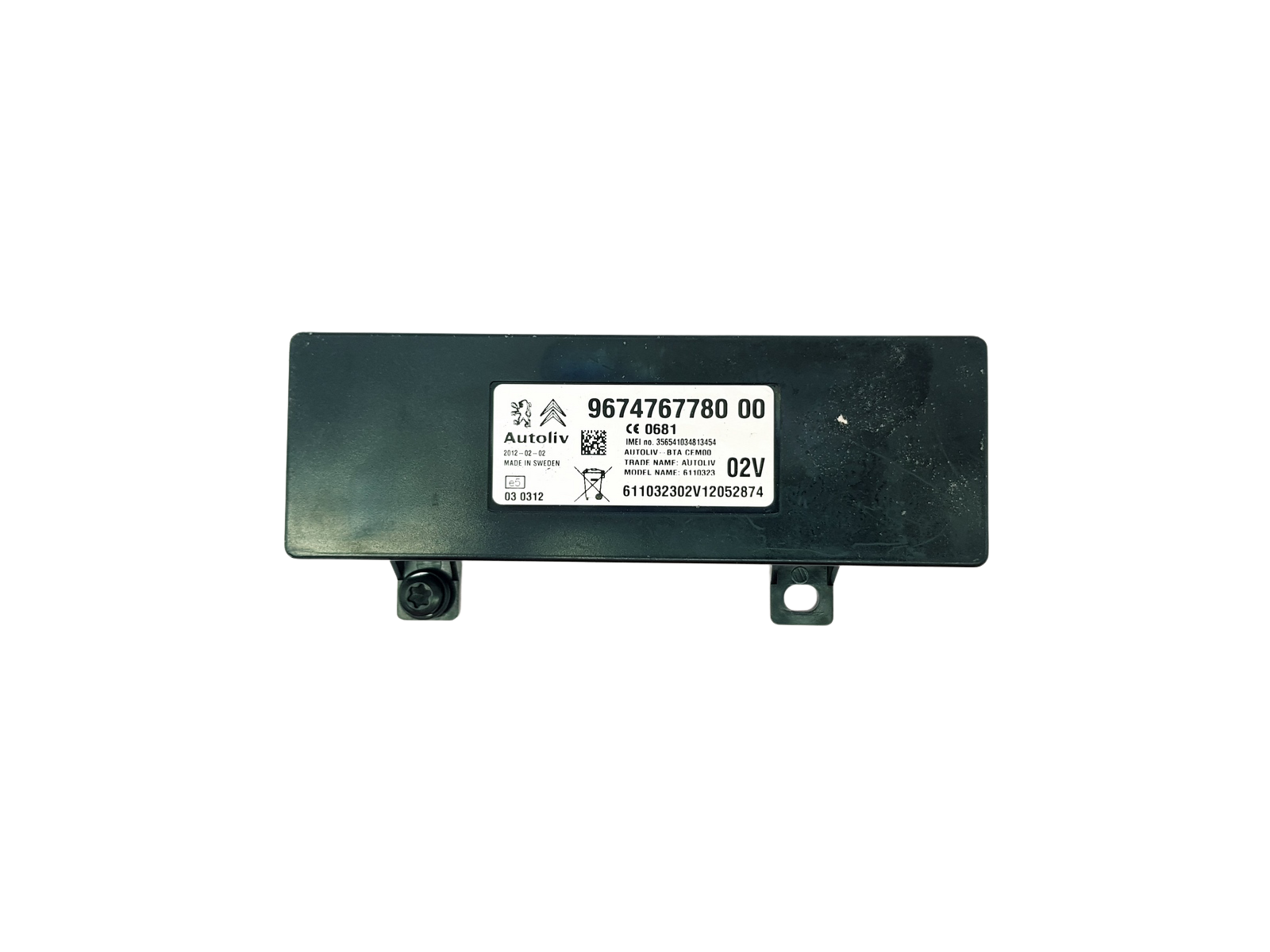 Blok Ovladačů Moduł 9674767780 00 6110323 PSA Autoliv main product photo