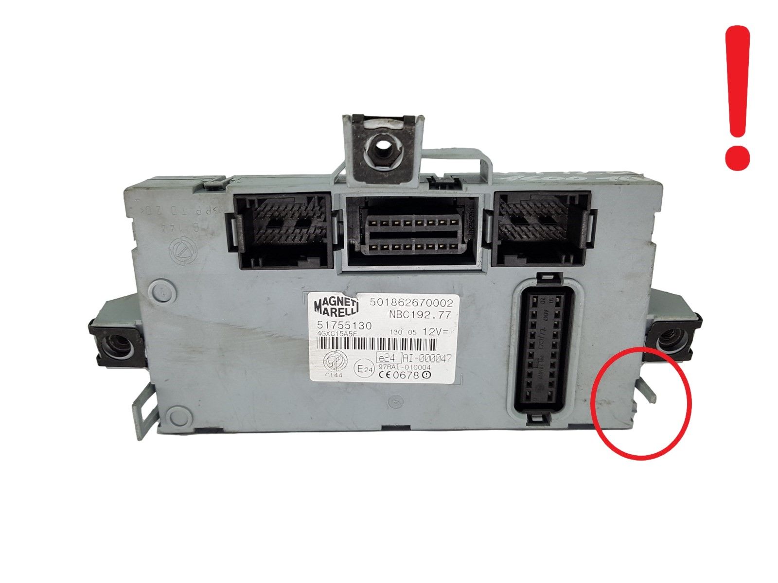 Blok Ovladačů BSI Fiat 51755130 501862670002 NBC192.77 Magneti Marelli 20446 main product photo