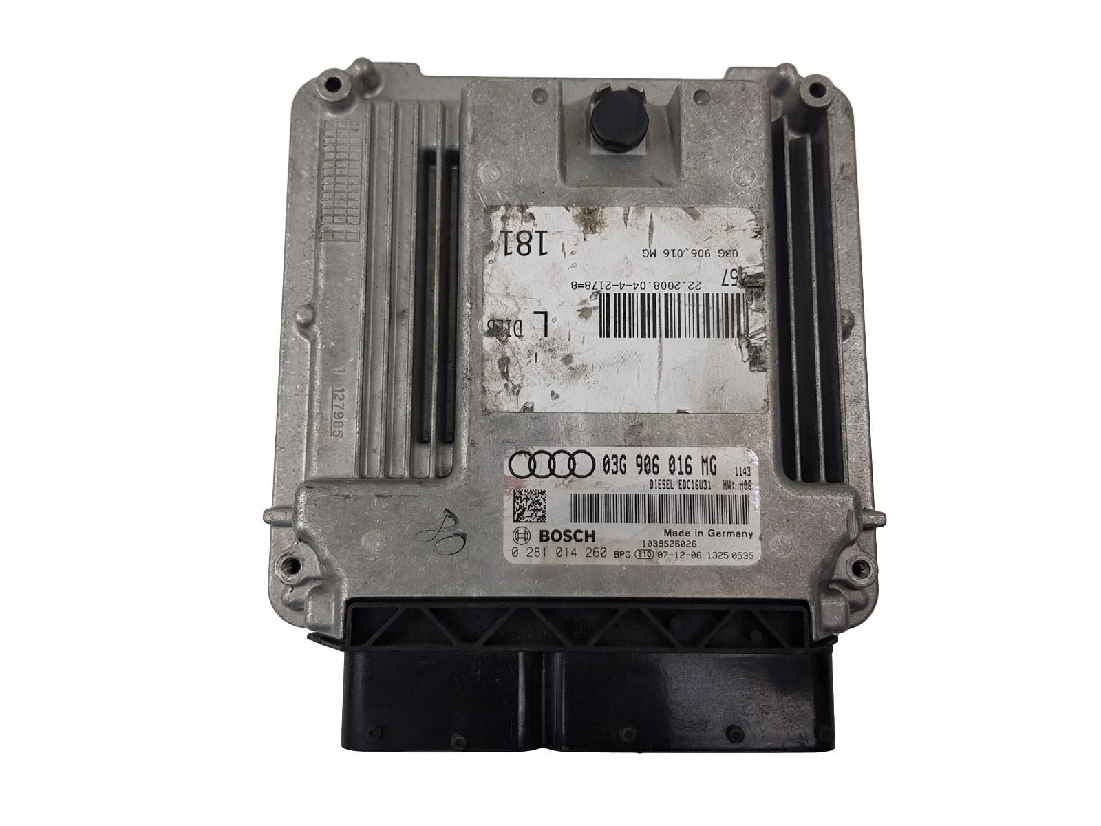 Řídicí Jednotka Motoru 03G906016MG 0281014260 Audi main product photo