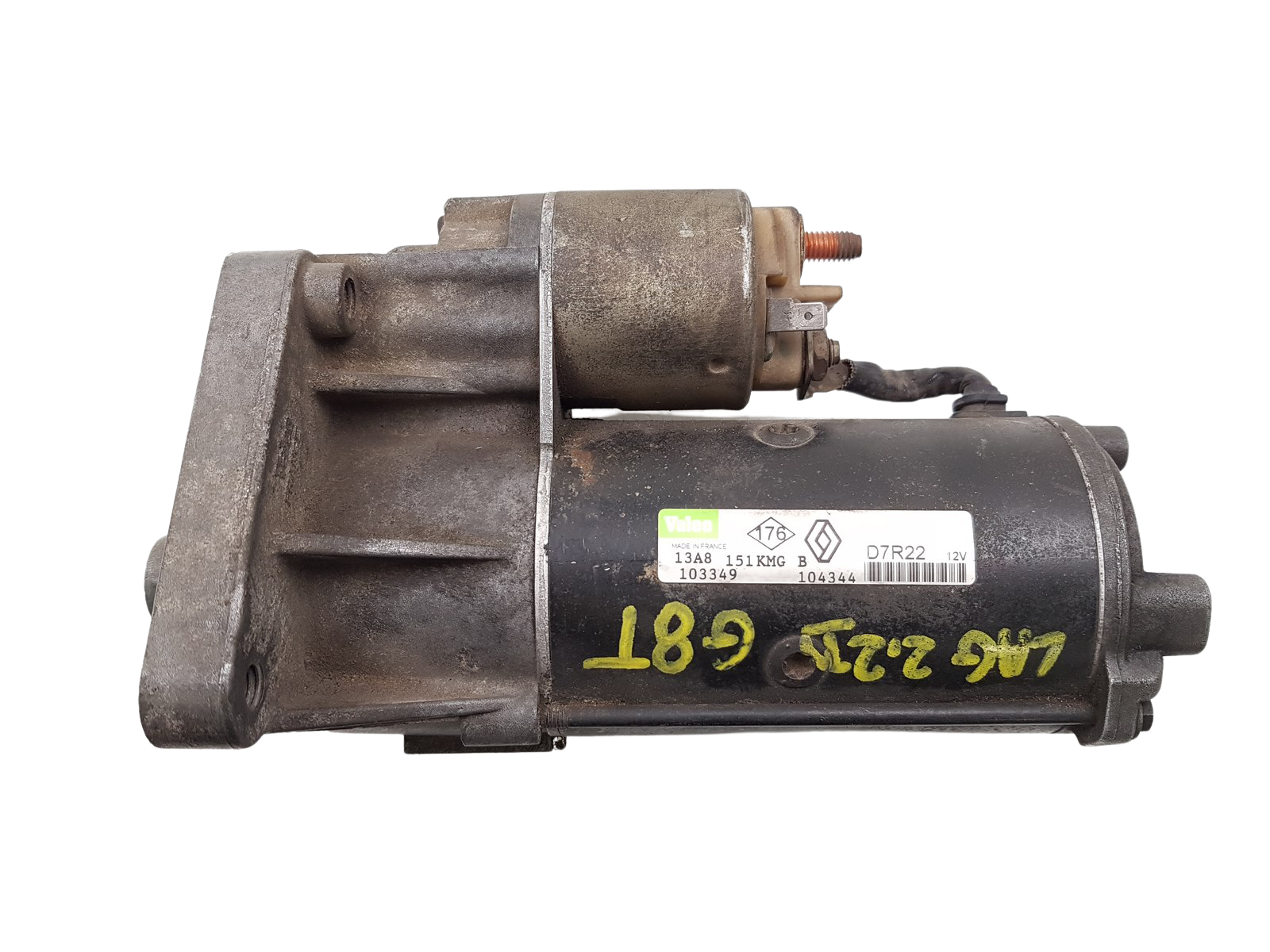 Startér Motoru Renault 7700104344 D7R22 2.2 D Valeo 1255 main product photo
