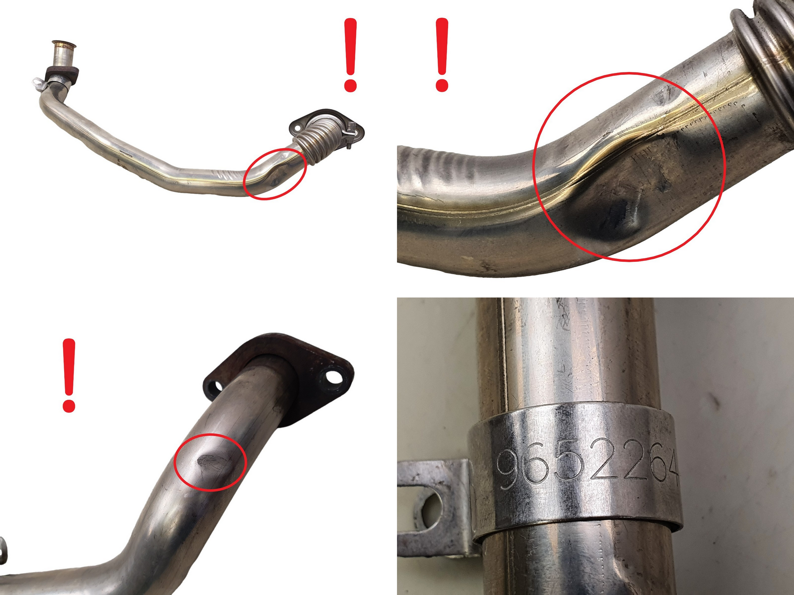 Trubka Egr 161836 9652264880 2.0 HDI Citroen C5 Peugeot 407 S5 main product photo