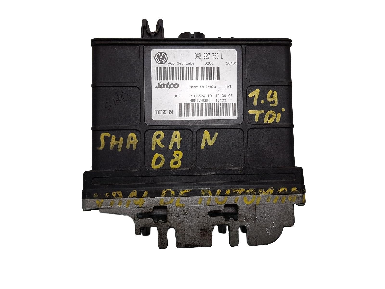 Řídicí Jednotka Převodovky 09B927750L ADC103.04 VW main product photo