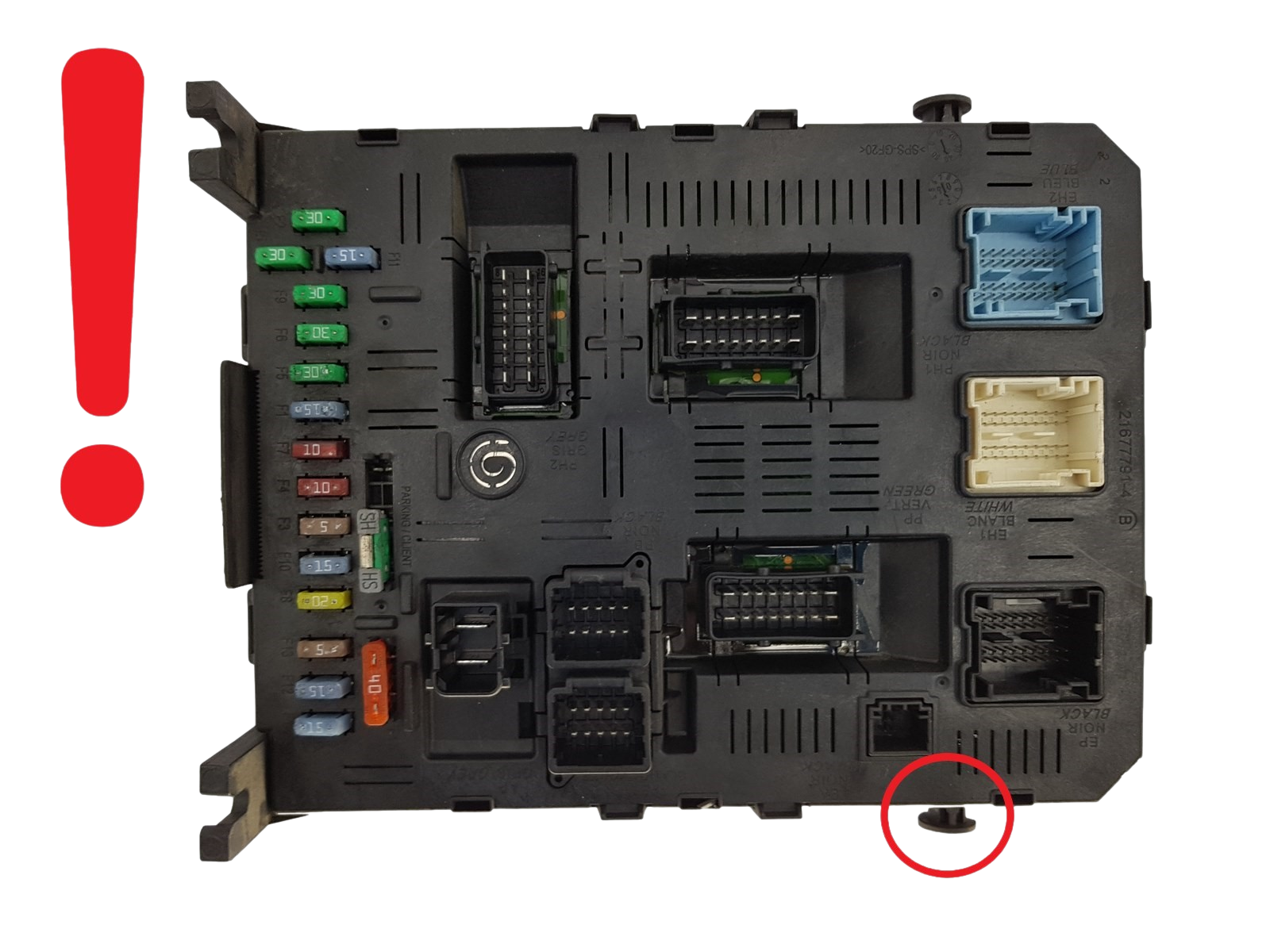 Blok Ovladačů BSI 9663510580 2004 H05 PSA Johnson Controls 1172 main product photo
