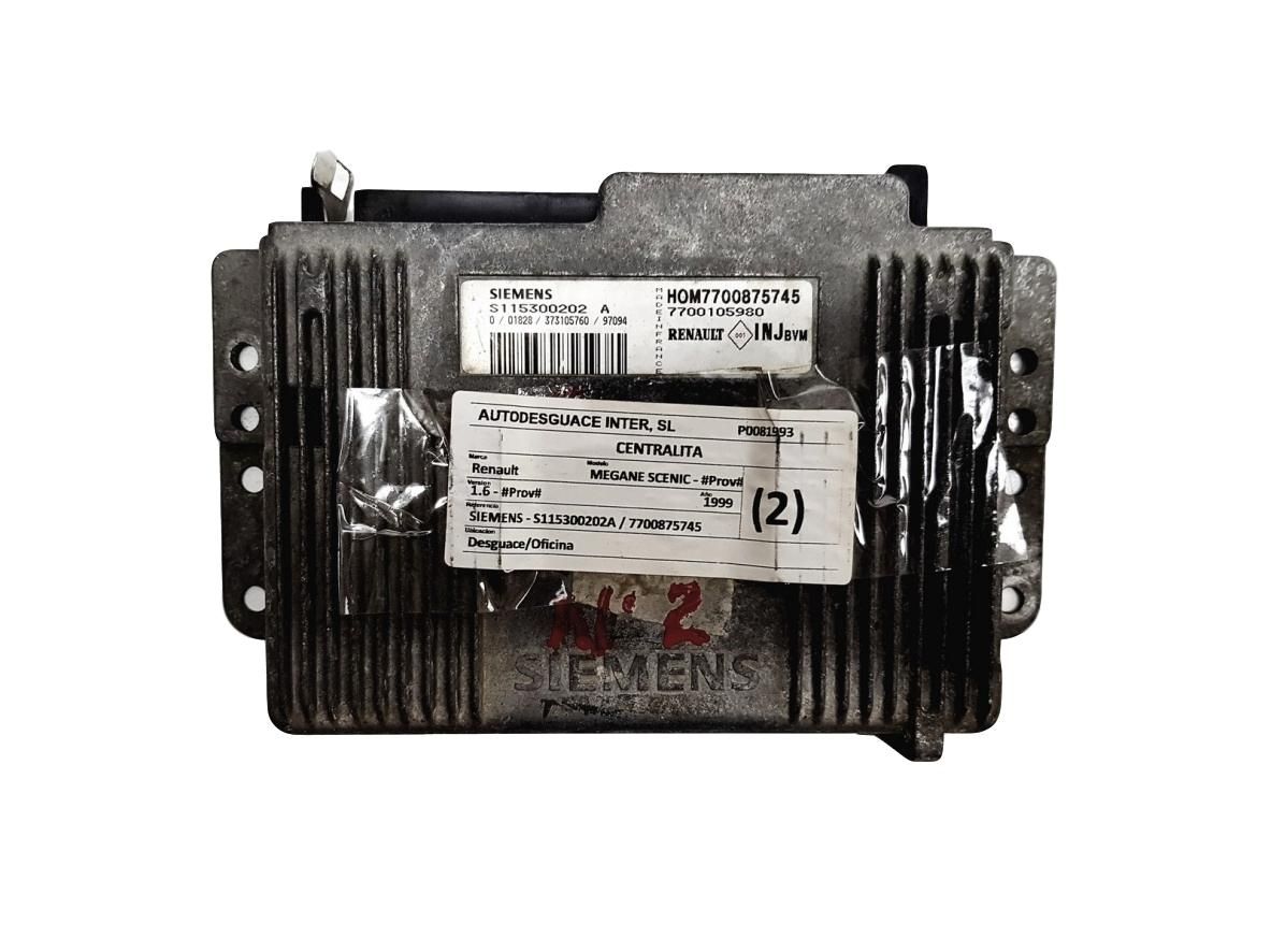 Blok Ovladačů S115300202A 7700875745 7700105980 Renault Siemens 10465 main product photo