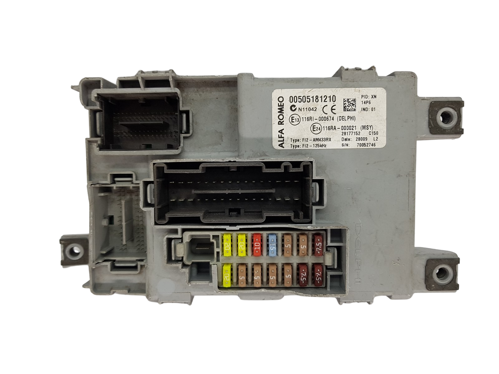 Blok Ovladačů 00505181210 28177152 Fiat Delphi 19641 main product photo