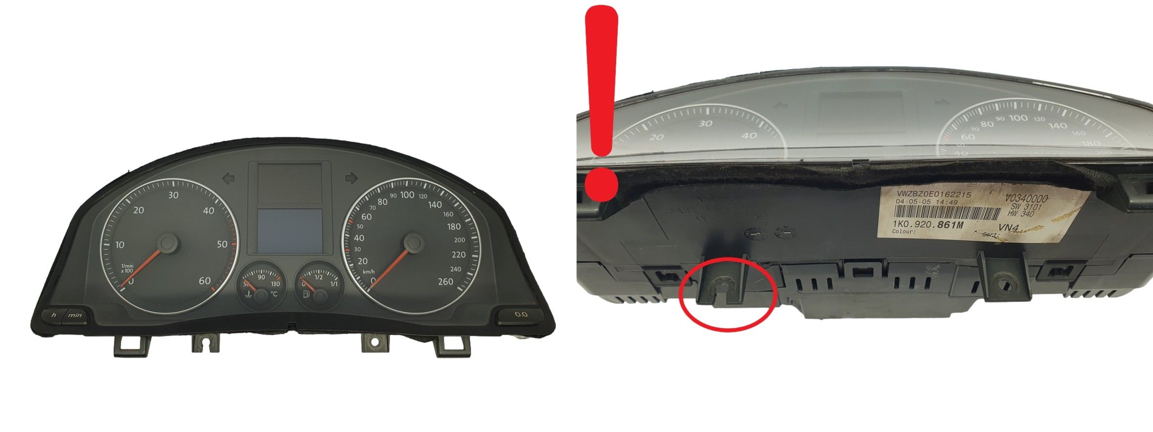 Tachometr VW Golf MK5 1K0920861M VP4V1F-10849-NL 69407 main product photo