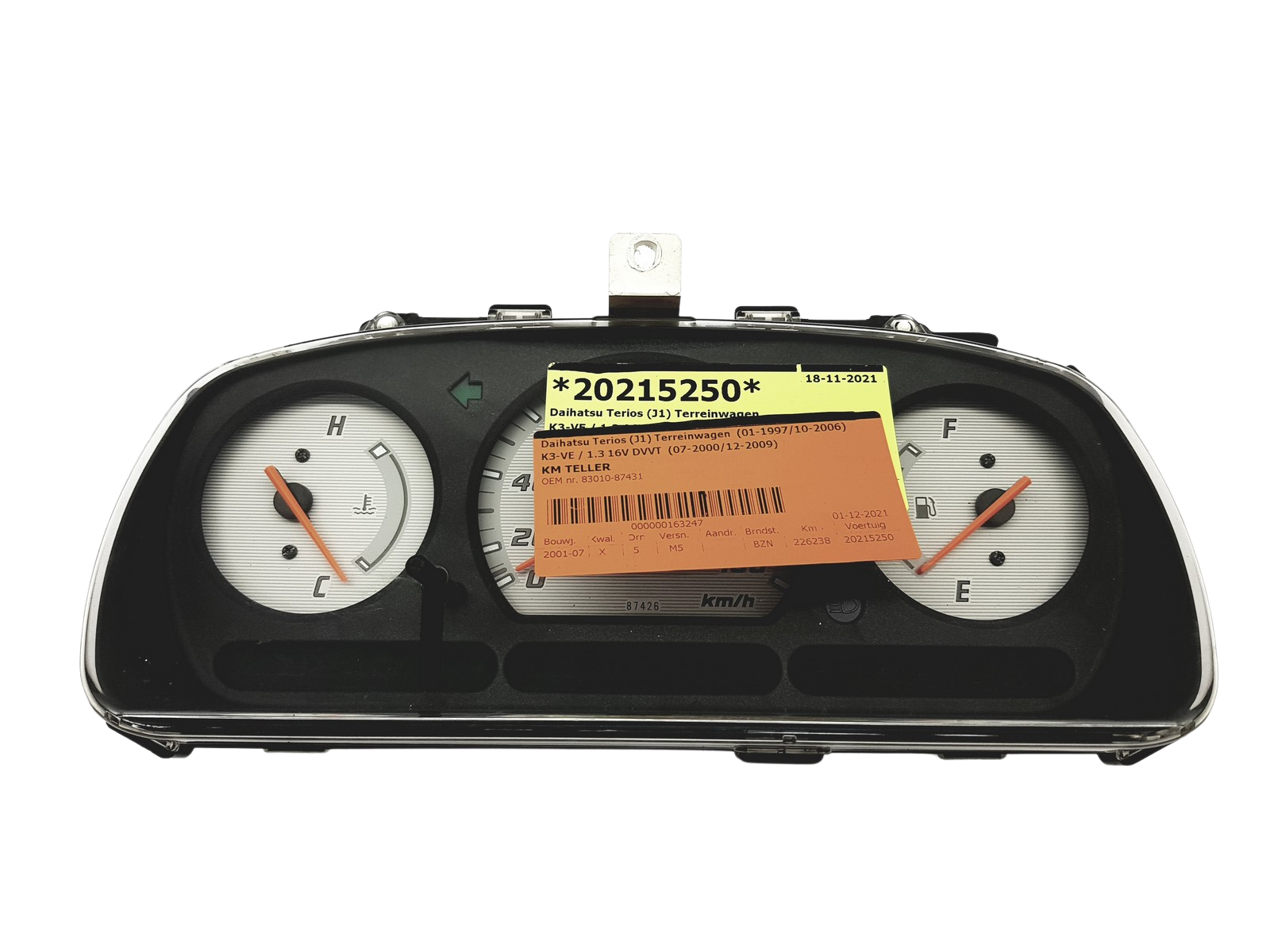 Tachometr Daihatsu Terios 83010-87431 52531 main product photo
