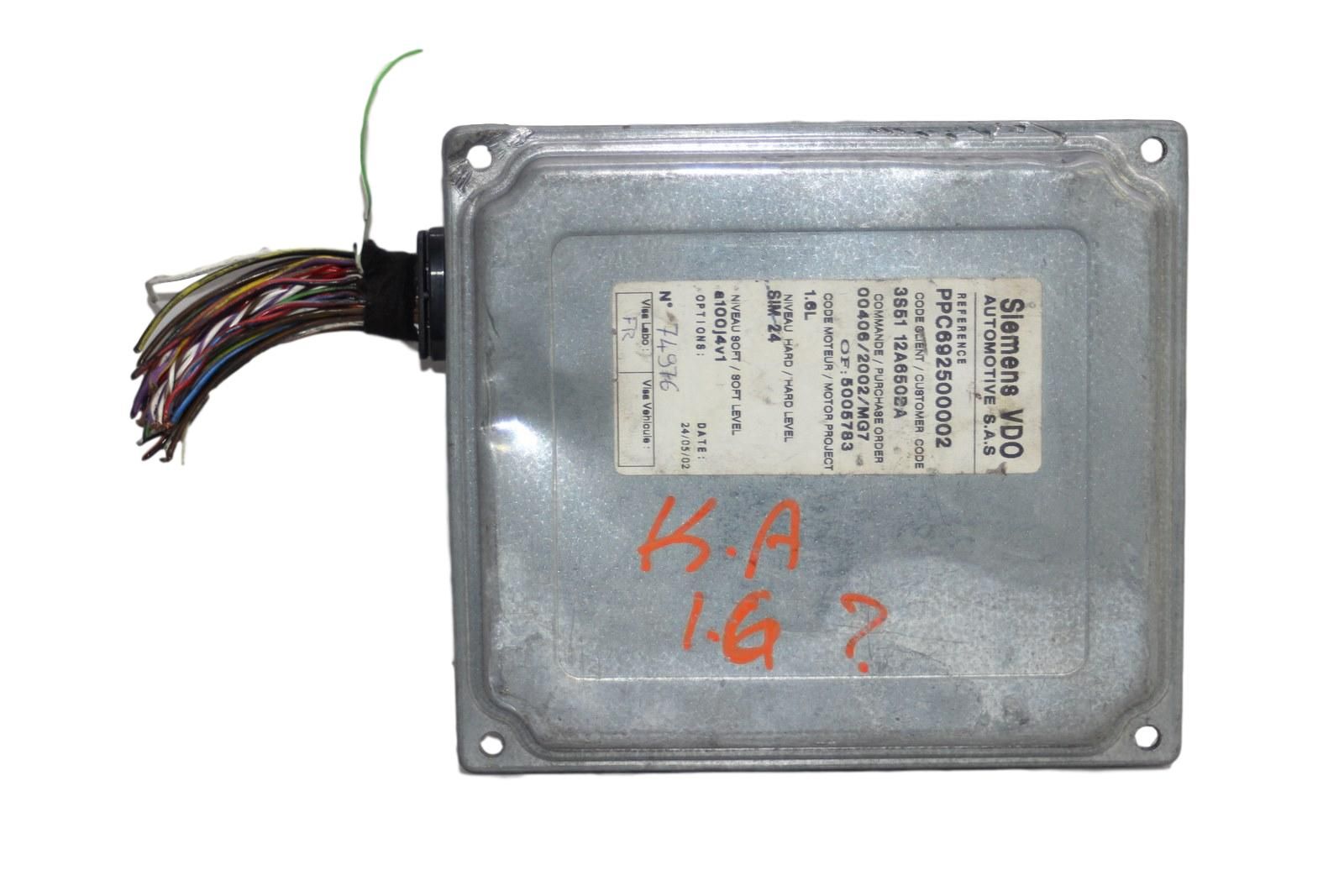 Řídicí Jednotka Motoru 3S51 12A650 BA PPC692500002 Ford main product photo