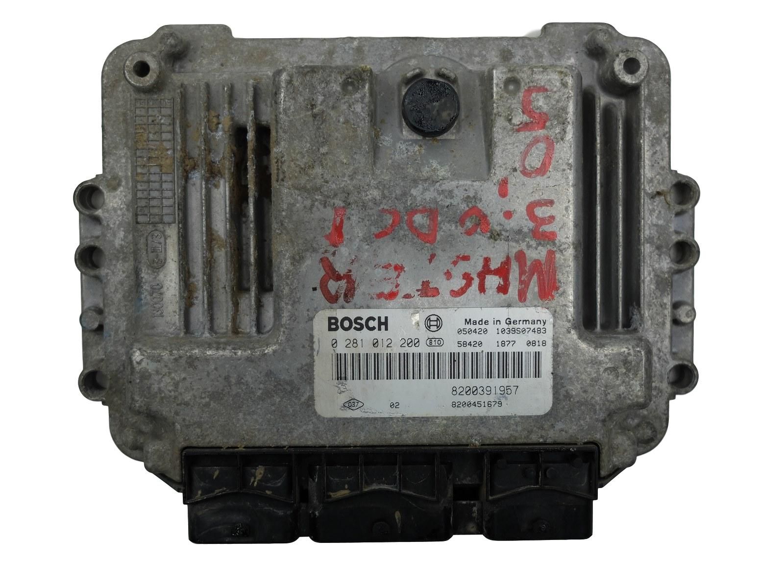 Řídicí Jednotka Motoru 8200451679 0281012200 Master II 2,5 DCI Renault 1117 main product photo
