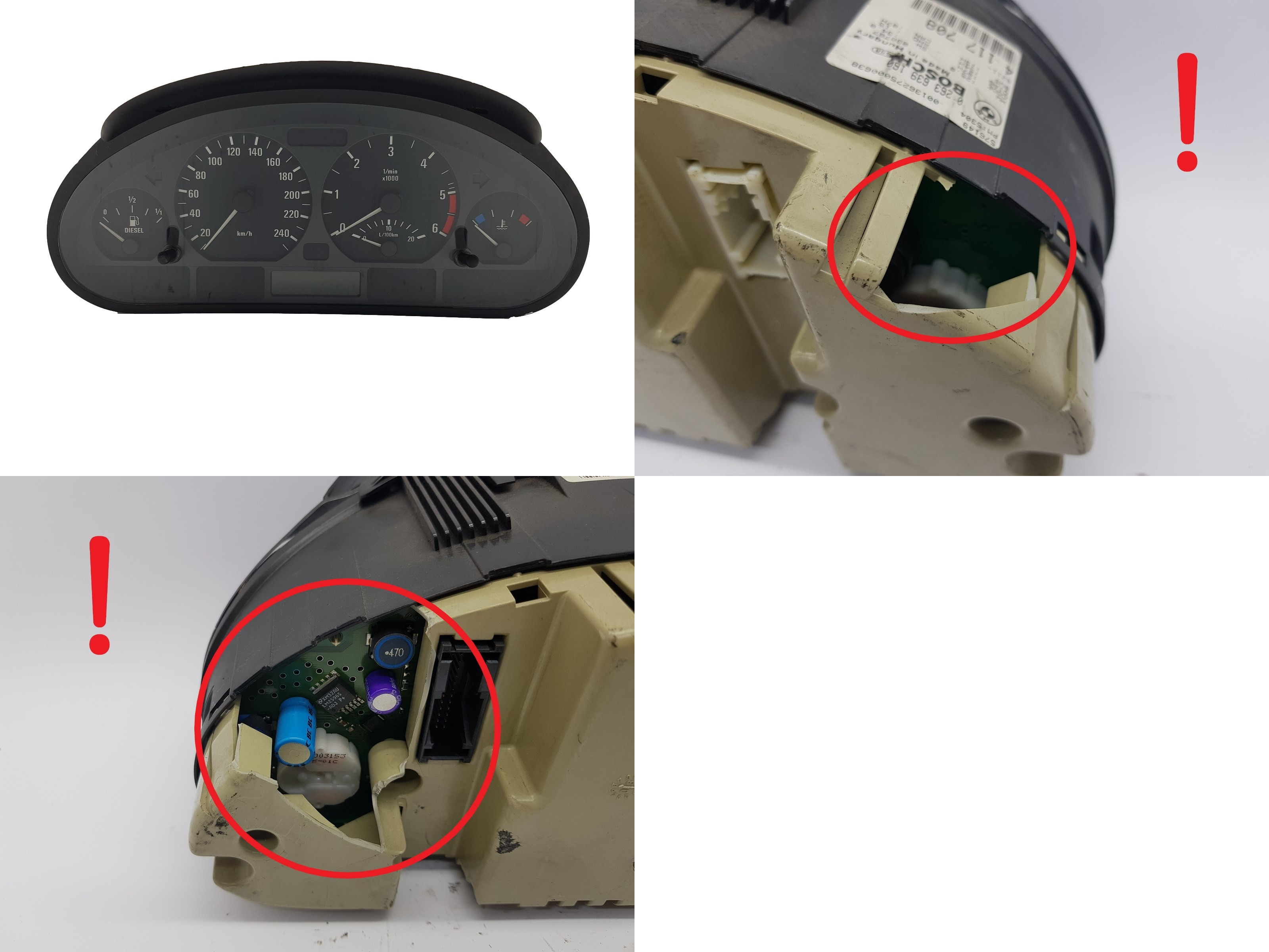 Tachometr BMW 3 E46 4117708 0263639160 1180 main product photo
