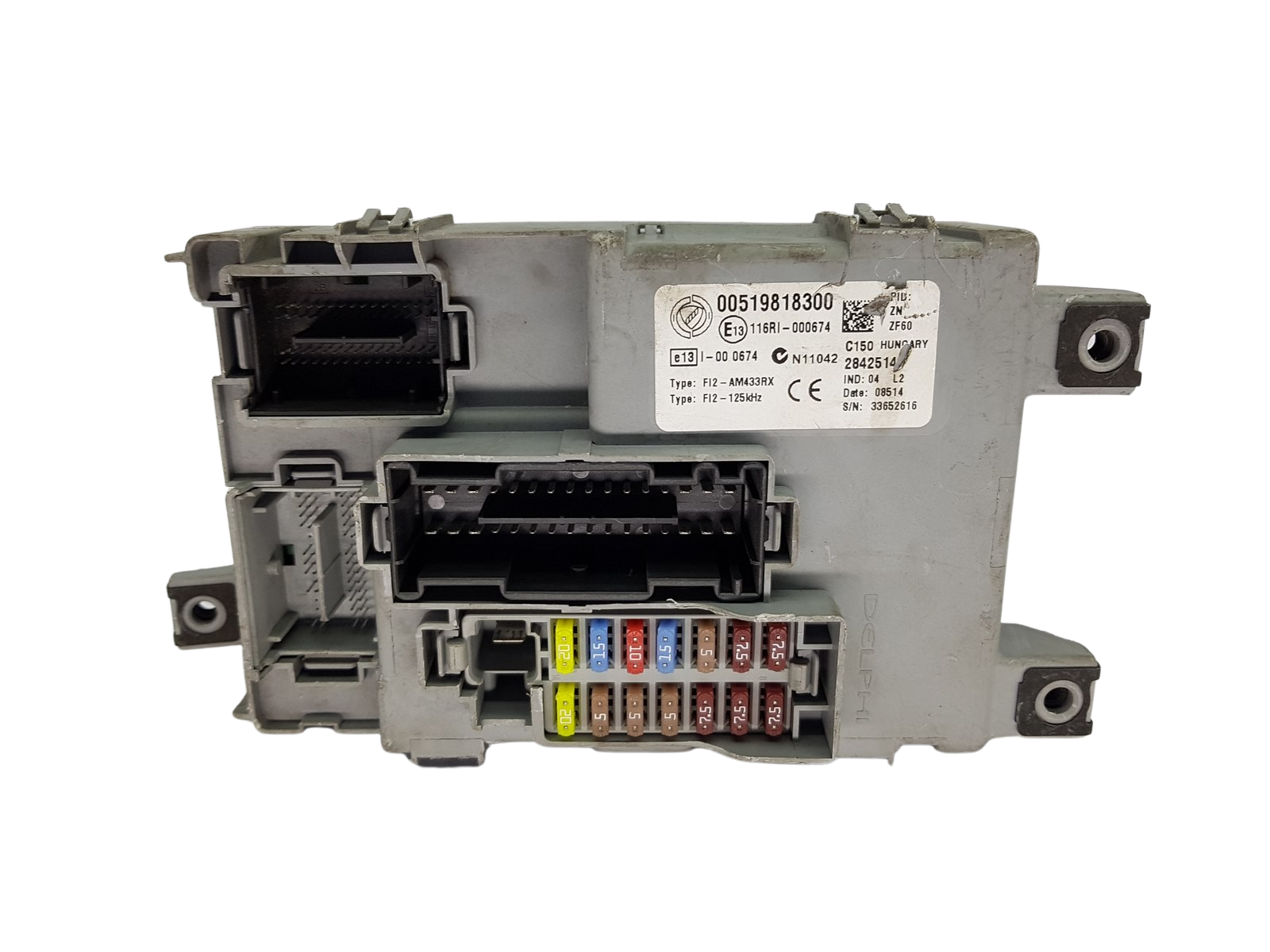 Blok Ovladačů BSI Fiat 00519818300 116RI-000674 28425143 Delphi 20747 main product photo