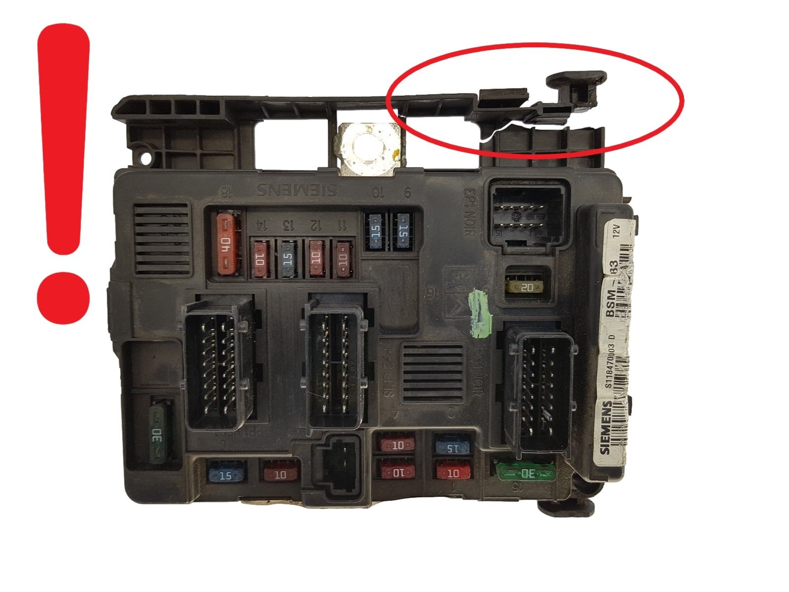 Blok Ovladačů BSM -B3 S118470003D 9643498880 PSA Siemens 1210 main product photo