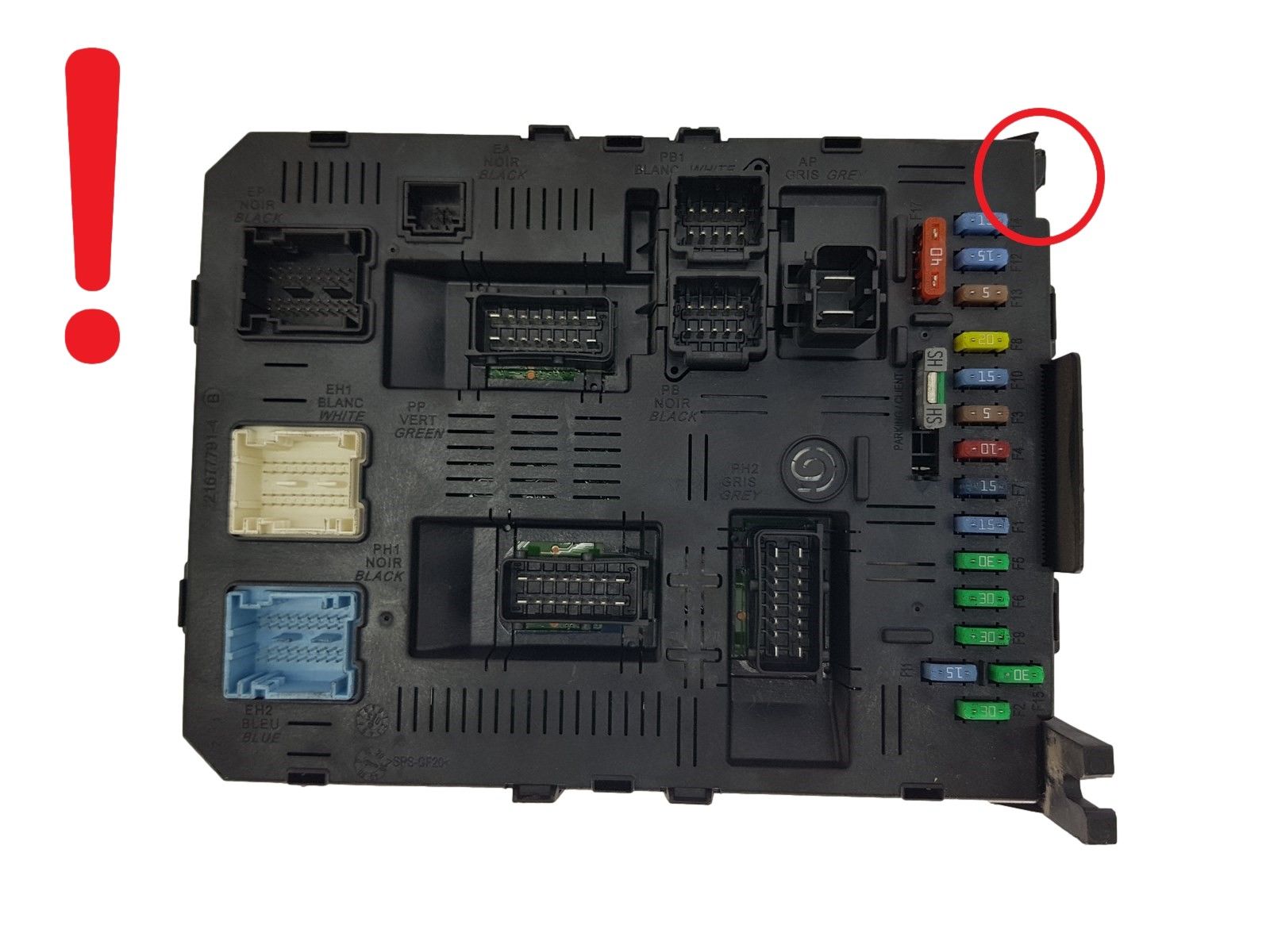 Blok Ovladačů BSI 2004 H05-01 9660105980 PSA Johnson Controls 1746 main product photo