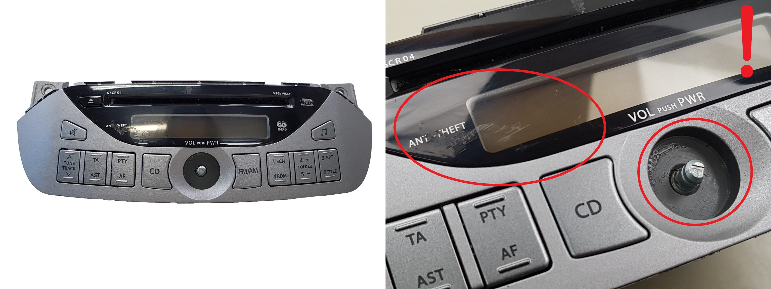 Rádio Cd Mp3 Nissan Pixo 39101M68K00 39101-68K0 CDF-R3019A 1120 main product photo