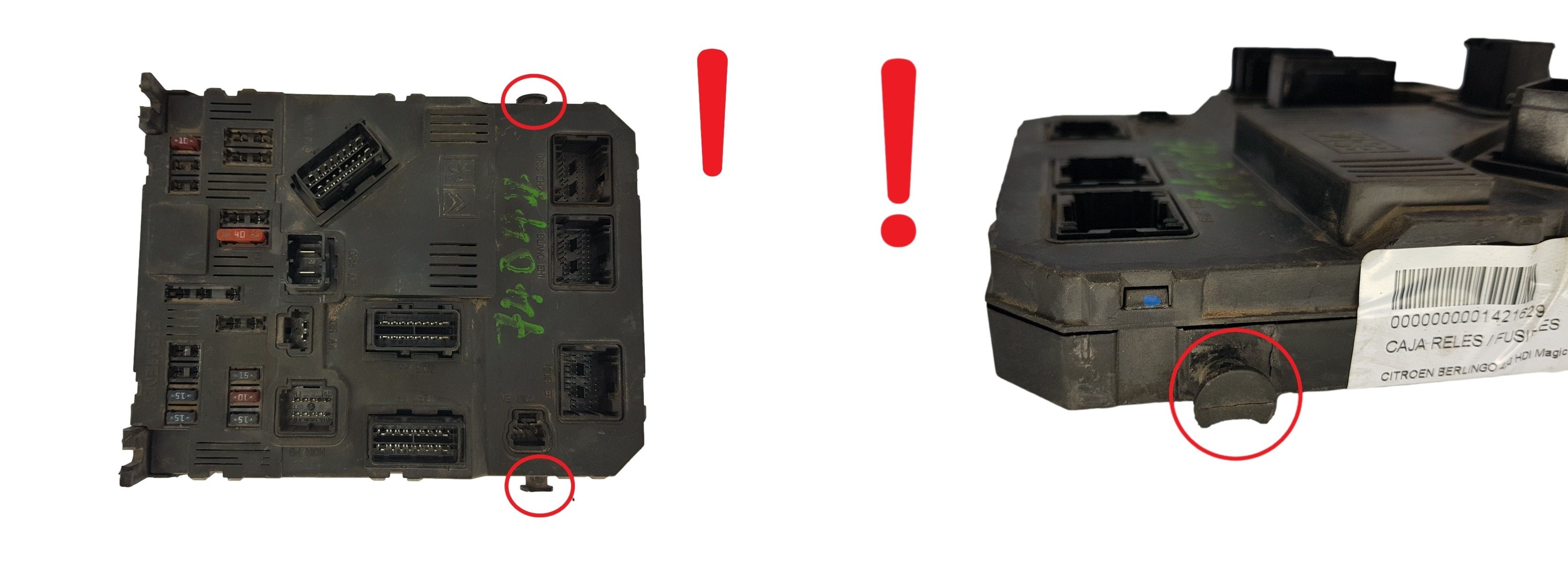 Blok Ovladačů BSI E01-00 S118085320C 9652474680 PSA Siemens 1668 main product photo