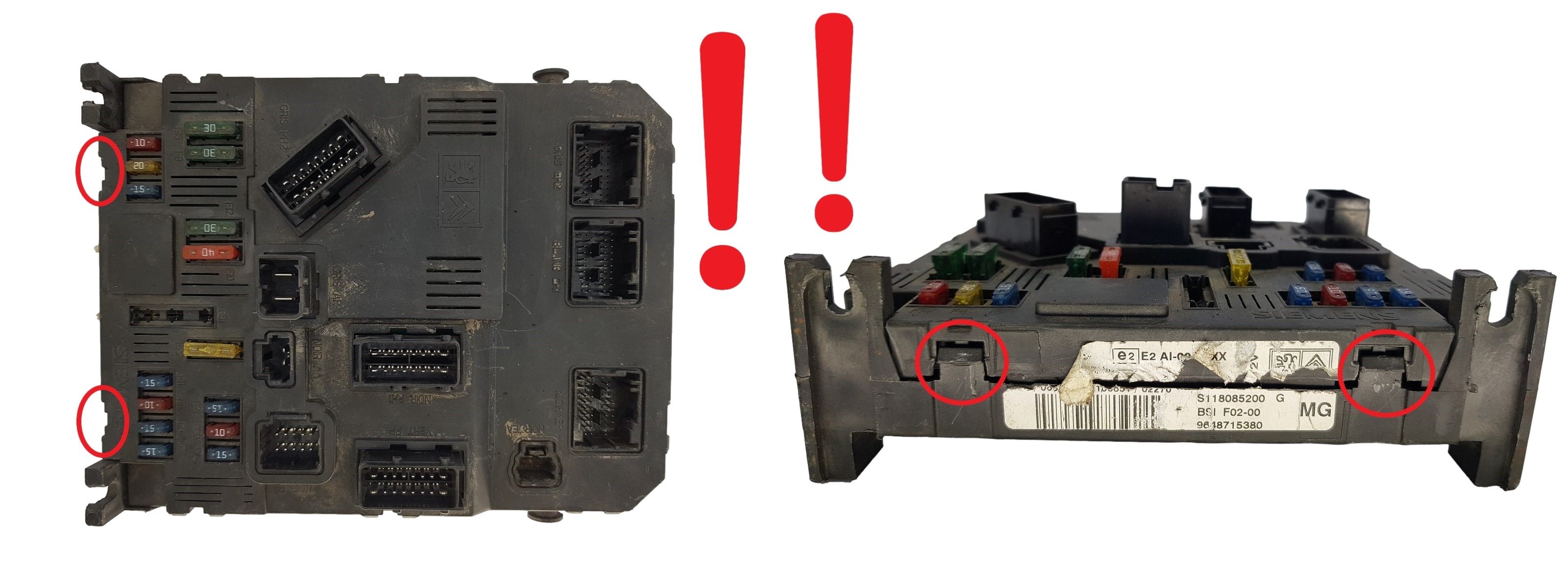 Blok Ovladačů BSI F02-00 S118085200G 9648715380 PSA Siemens 1493 main product photo
