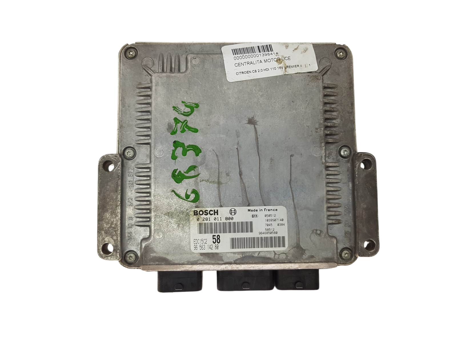 Blok Ovladačů 0281011800 9646850580 9656314280 PSA Bosch 3480 main product photo