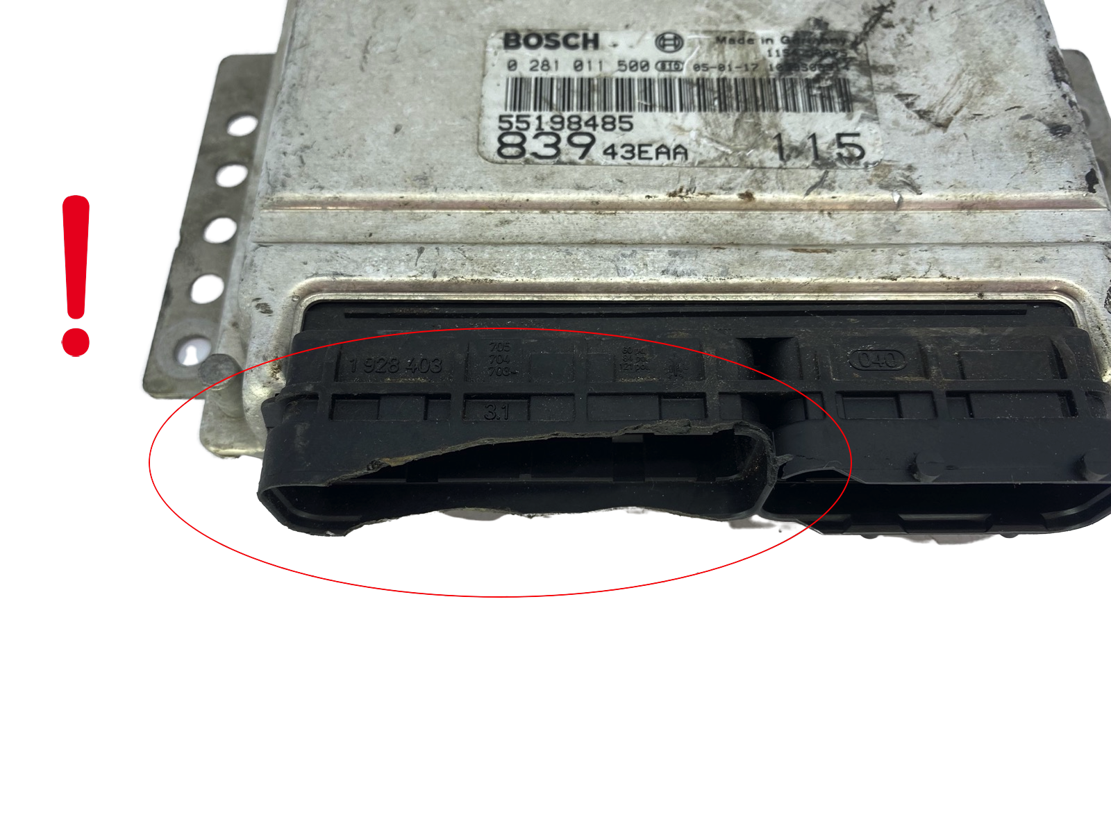 Blok Ovladačů 55198485 0281011500 Fiat Bosch 52292 main product photo