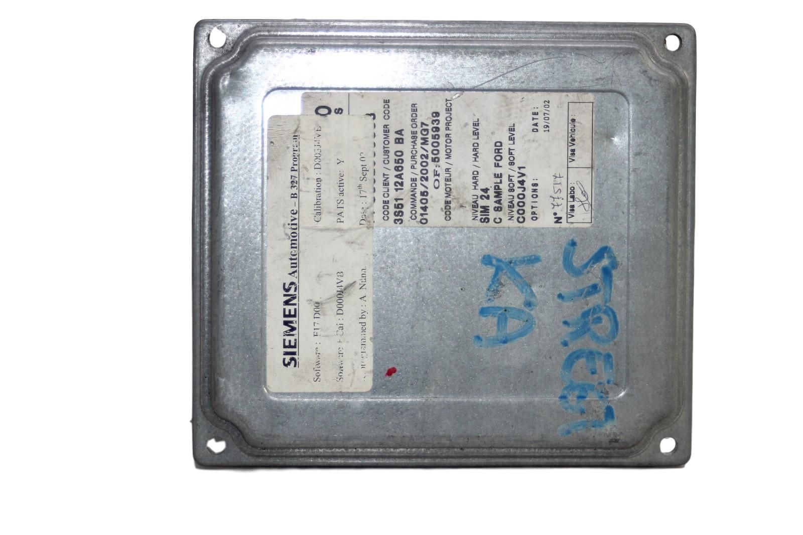 Řídicí Jednotka Motoru 3S51 12A650 BA PPC692500003 Ford main product photo