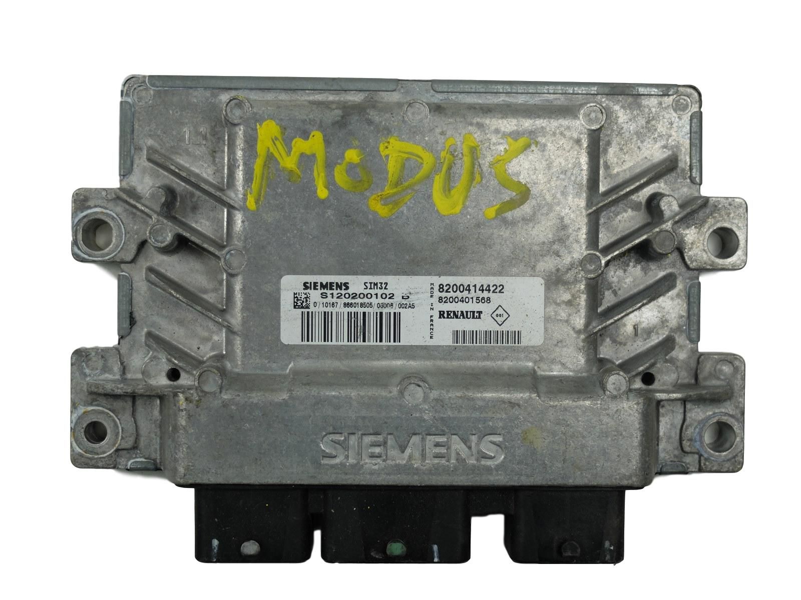 Řídicí Jednotka Motoru 8200414422 S120200102B Modus 1,2 Renault main product photo