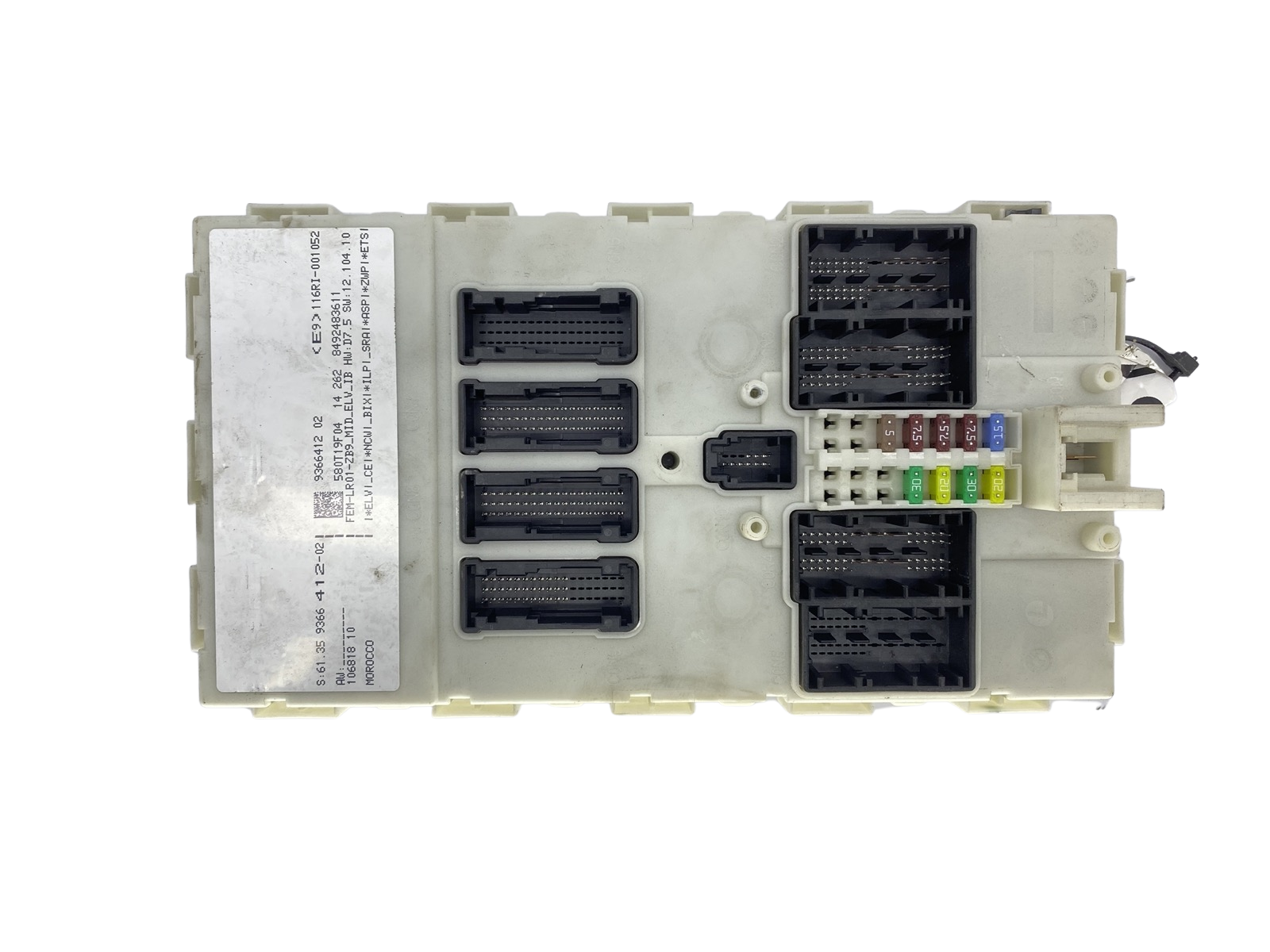 Blok Ovladačů 61.35 9366412-02 580T19F04 BMW LEAR main product photo